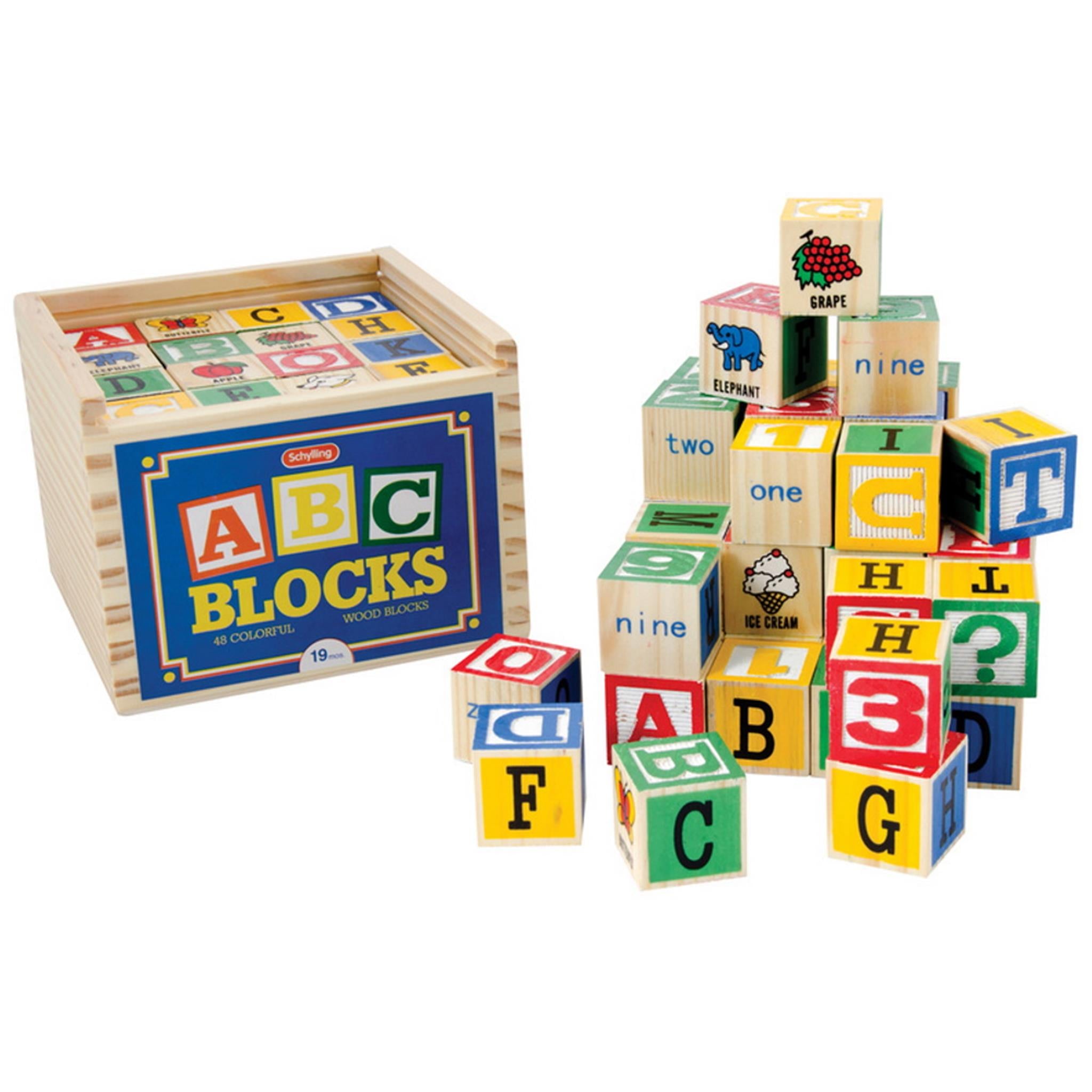 ABC Alphabet Blocks 48 Pieces Schylling Calendar Club 019649201921