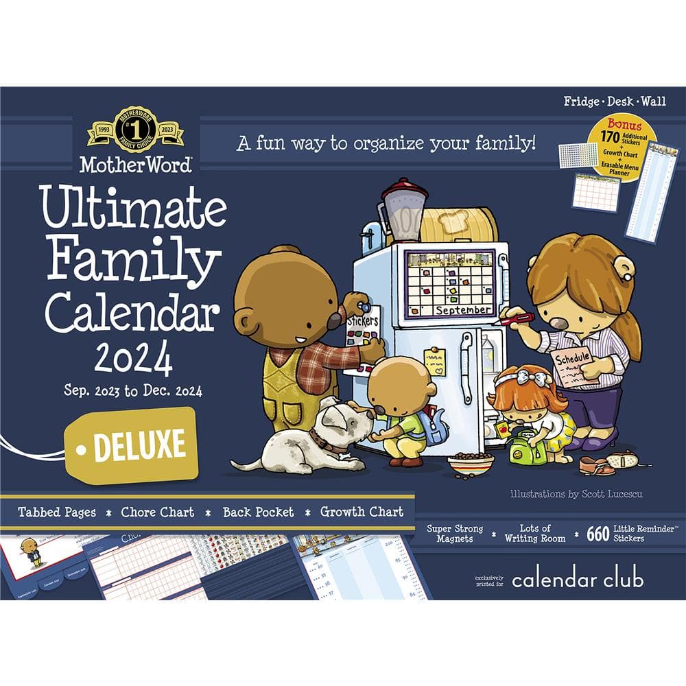 Trends International DateWorks Family Calendar Stickers