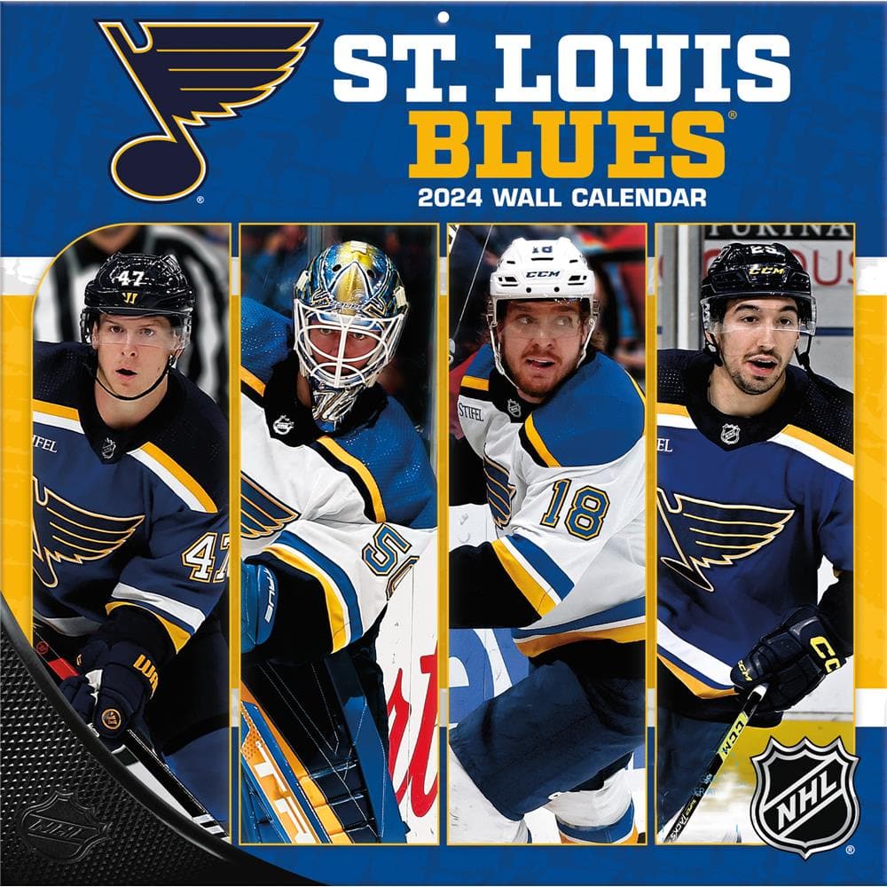 9798350601602 NHL St Louis Blues 2024 Wall Calendar Online Exclusive