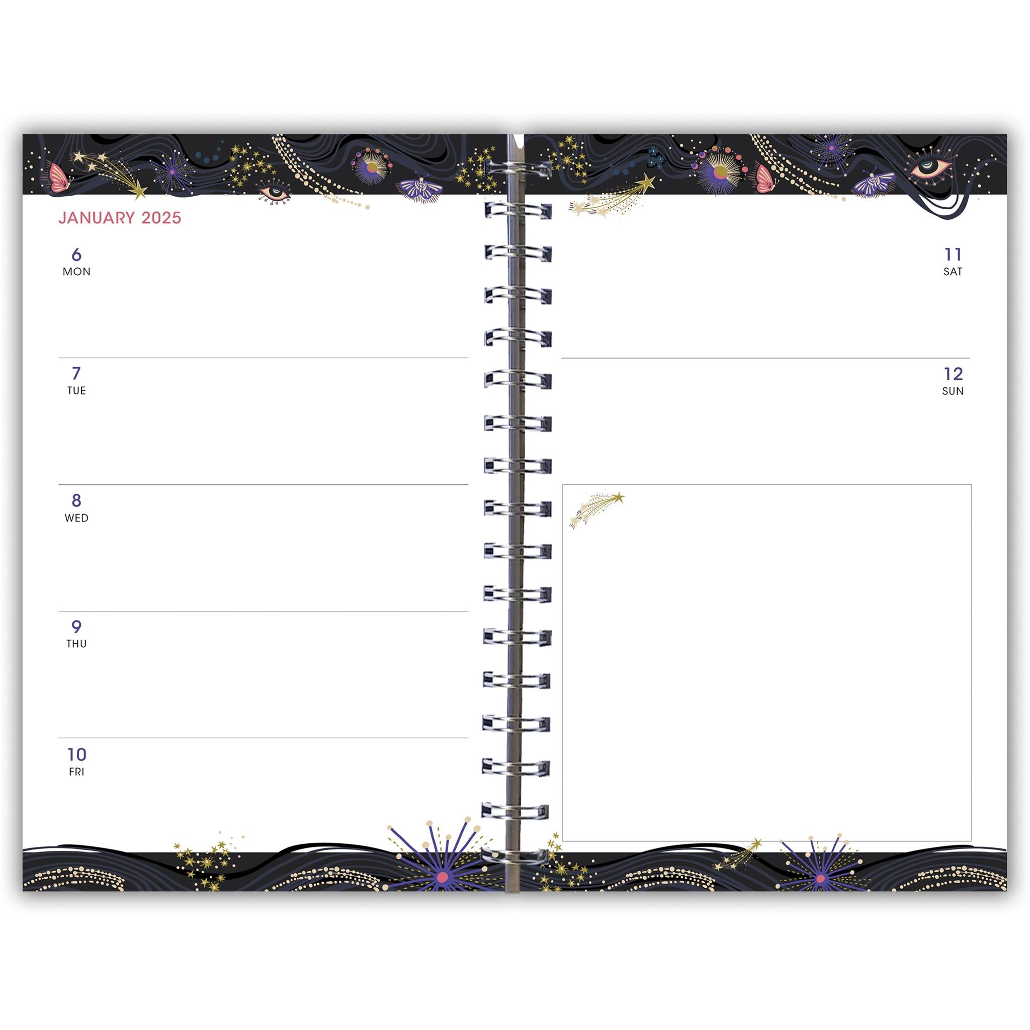 Designer Sun Moon Stars Engagement 2025 Calendar - Online Exclusive