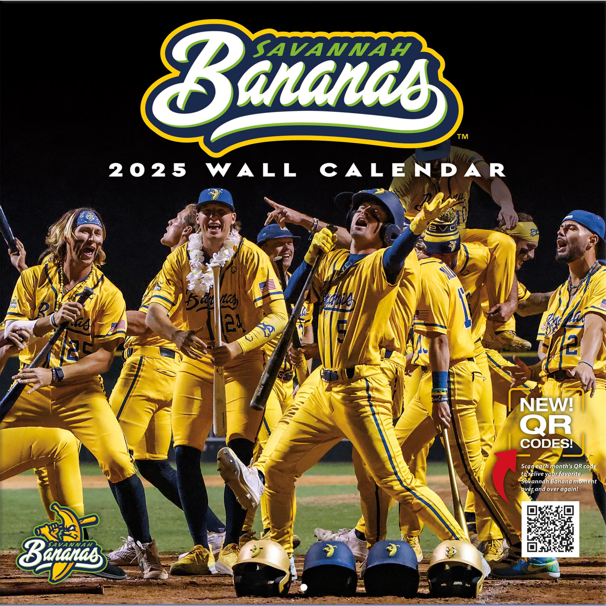 Savannah Bananas Baseball Wall 2025 Calendar - Online Exclusive