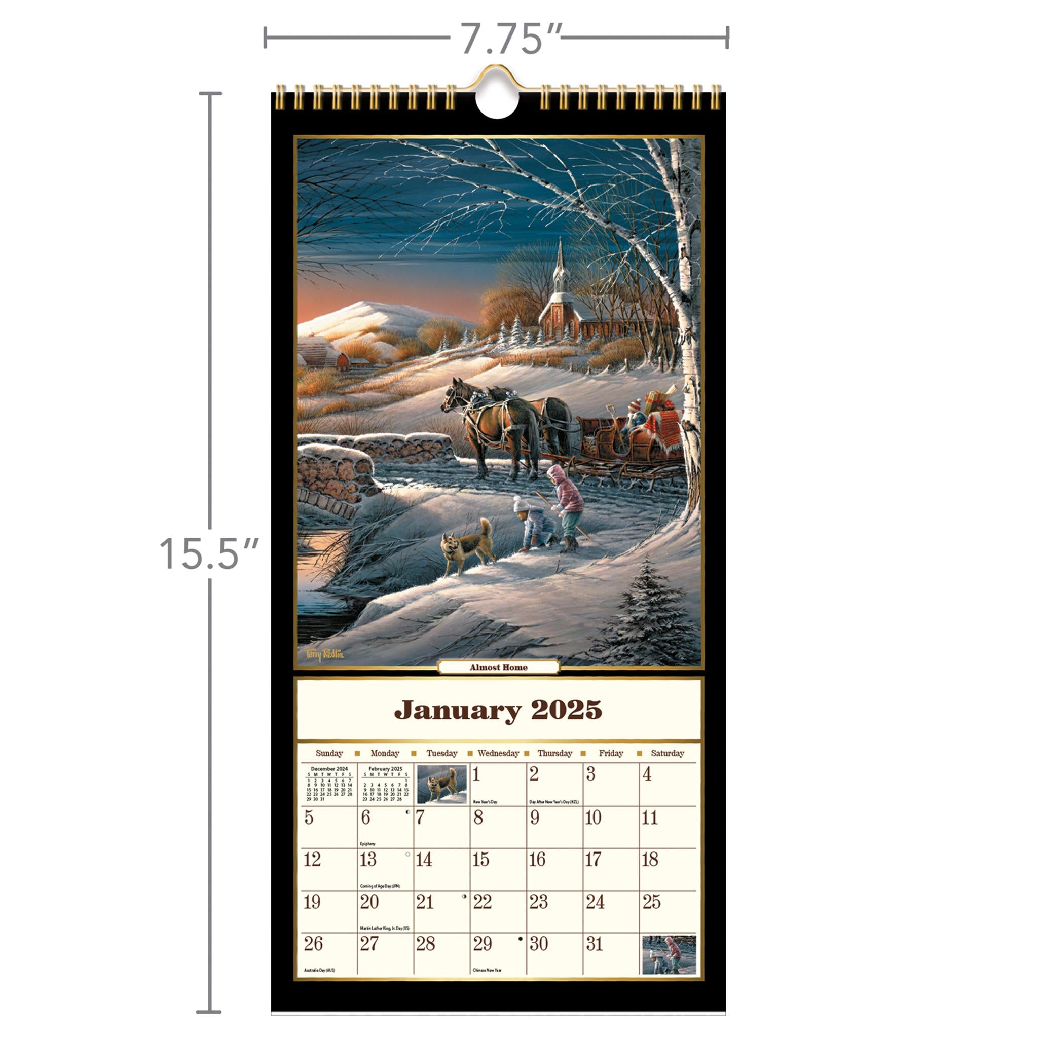 Terry Redlin Slim 2025 Calendar product image | Calendar Club Canada