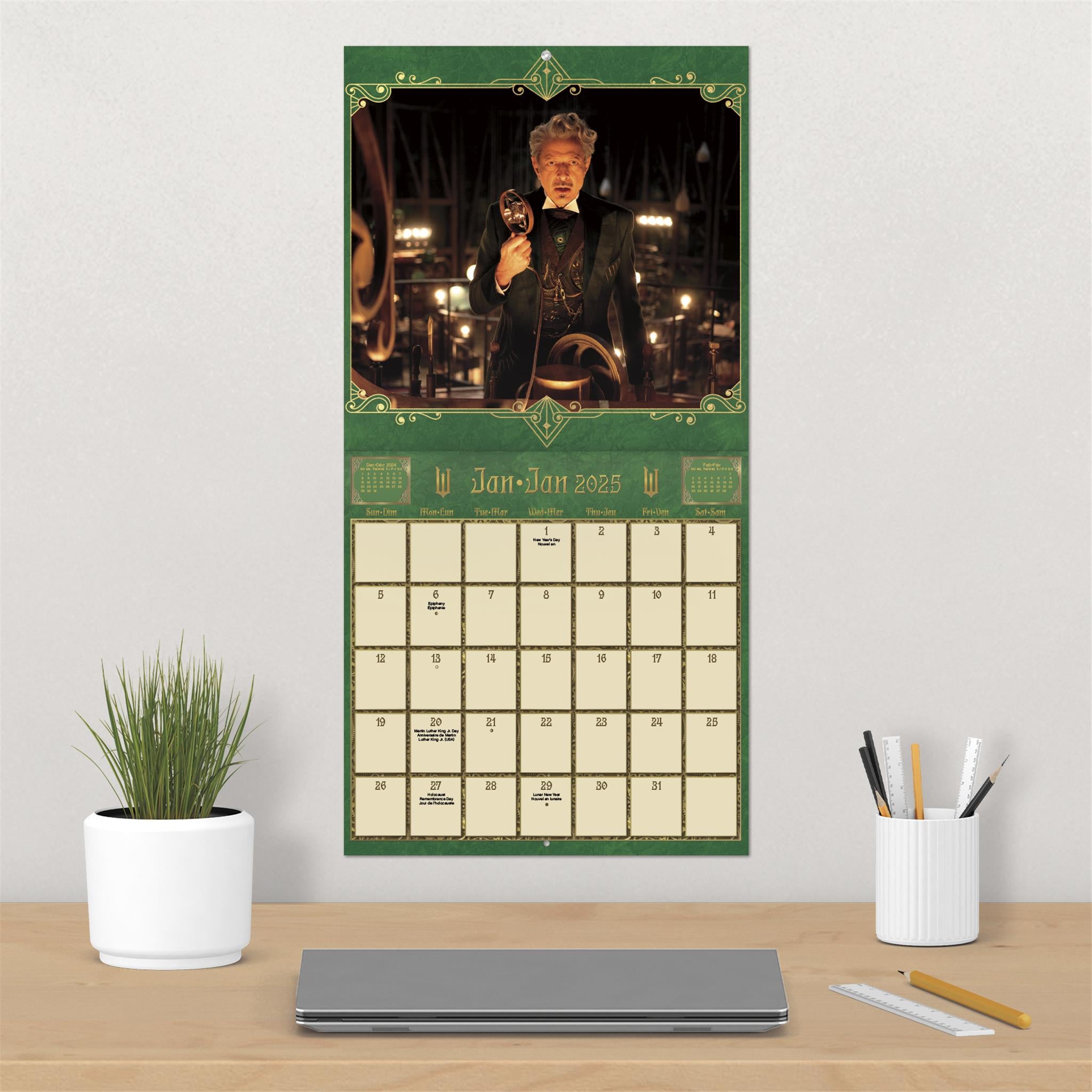 Wicked Movie Bilingual Wall 2025 Calendar - Online Exclusive