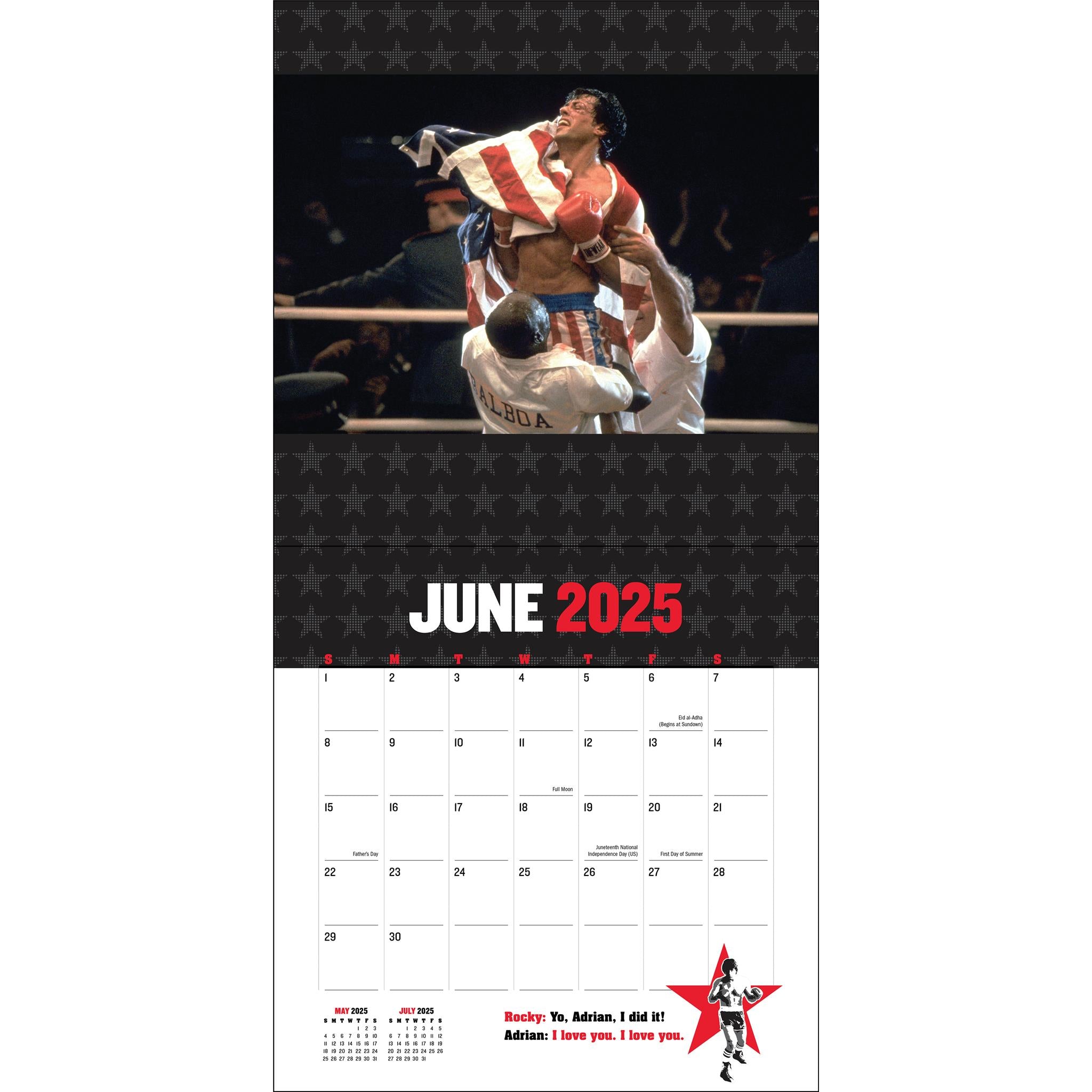 Rocky Wall 2025 Calendar - Online Exclusive