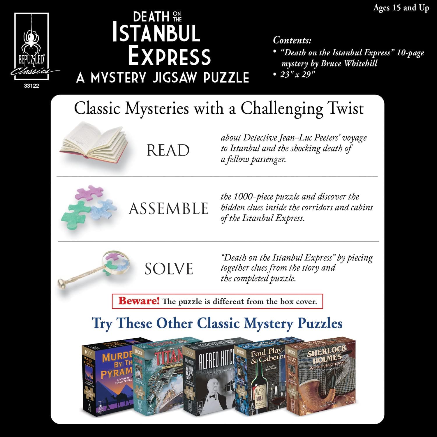 Classic Mystery -Death on the Istanbul Express 1000 Piece Puzzle