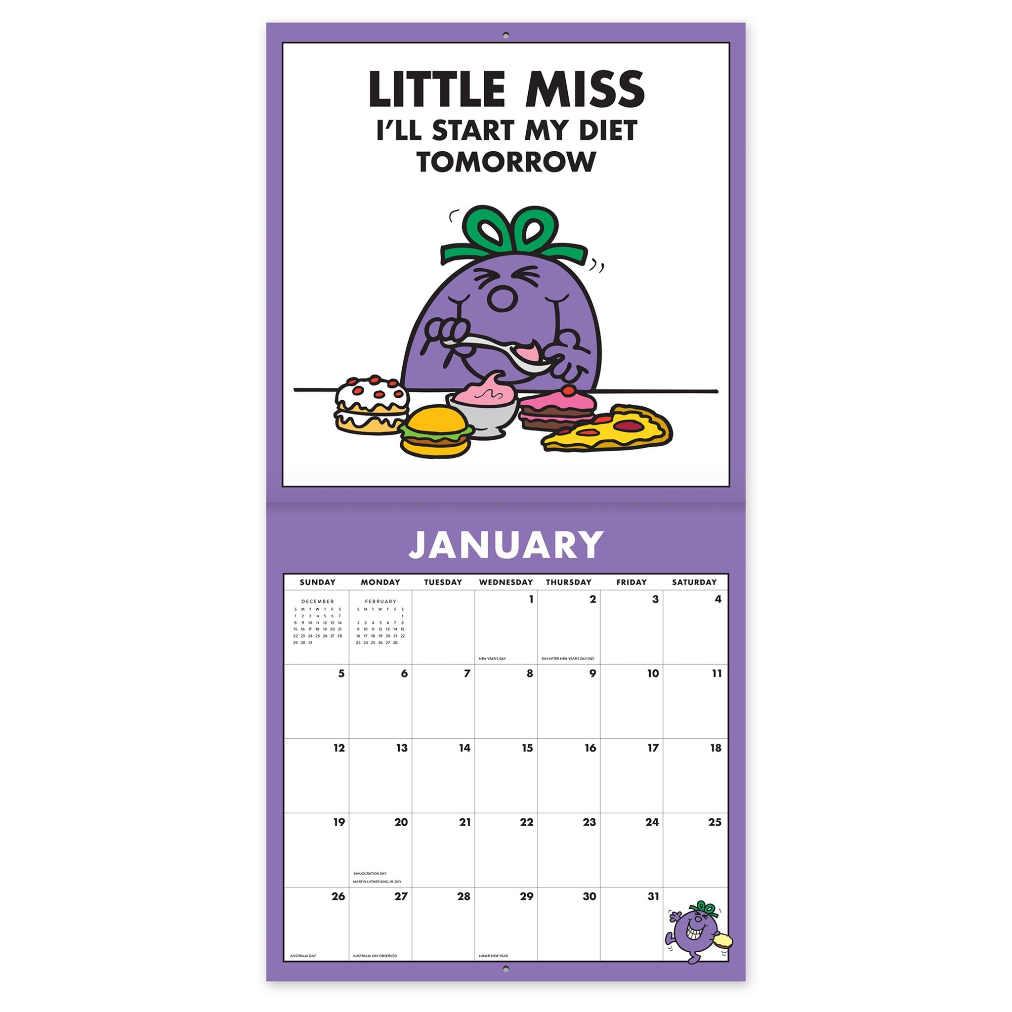 Mr Men Little Miss Wall 2025 Calendar - Online Exclusive