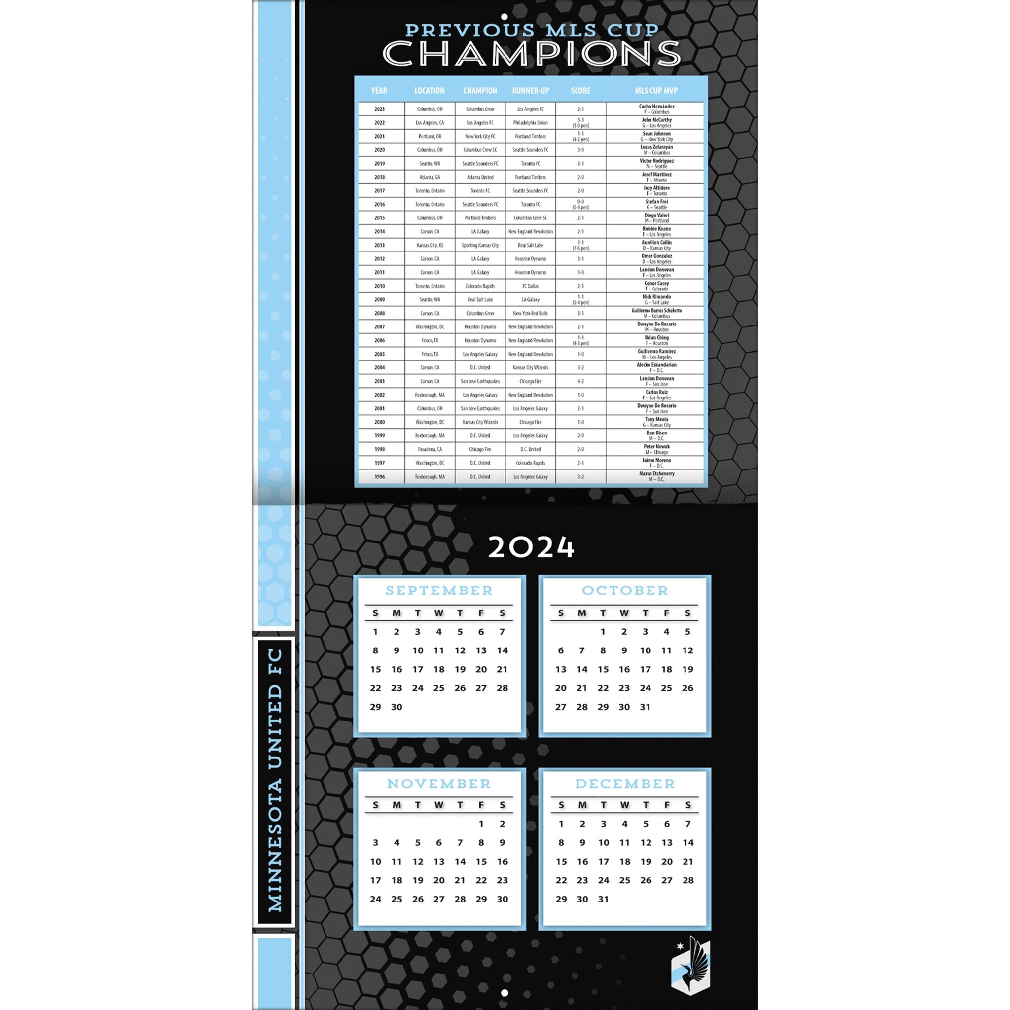 MLS Minnesota United Wall 2025 Calendar - Online Exclusive