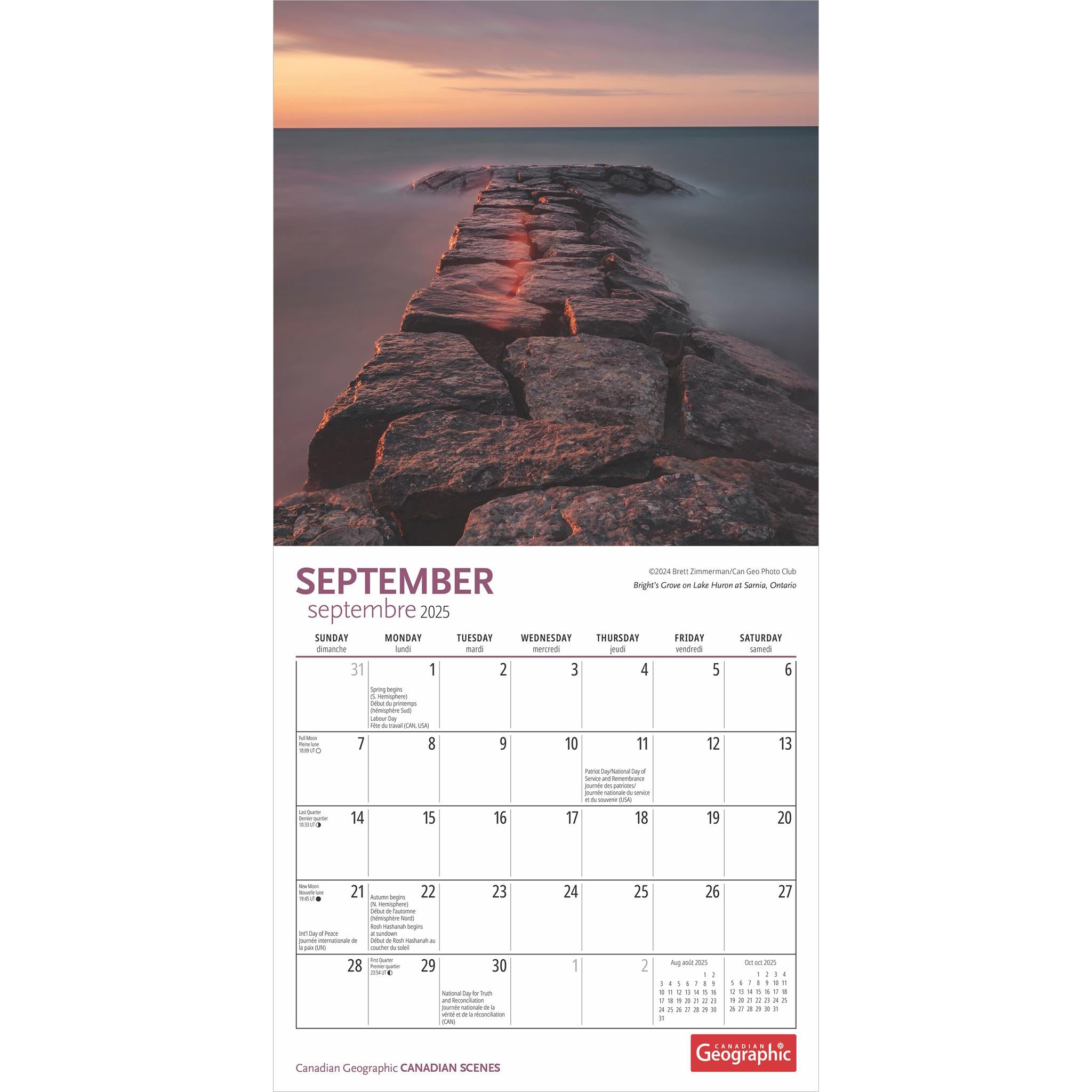 Canadian Scenes Can Geo Mini 2025 Calendar - Online Exclusive