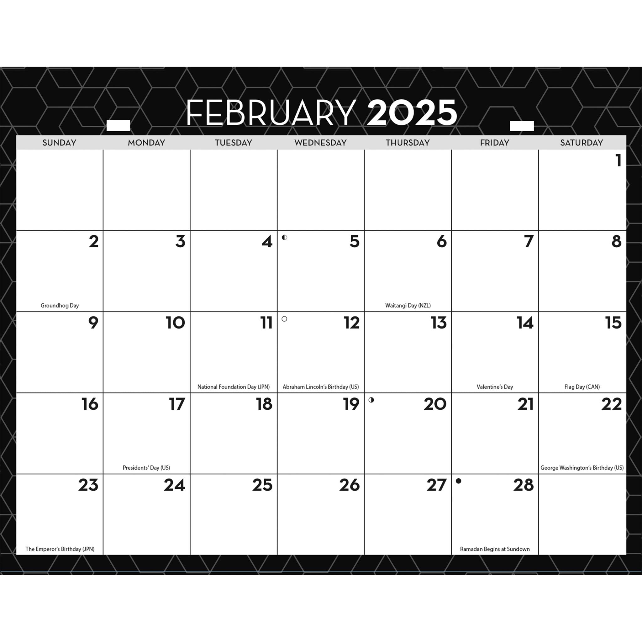 Office Triview Wall 2025 Calendar