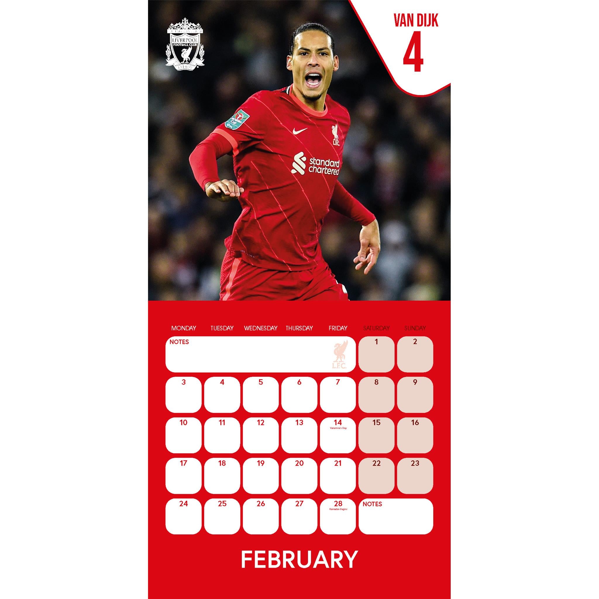 Liverpool Wall 2025 Calendar