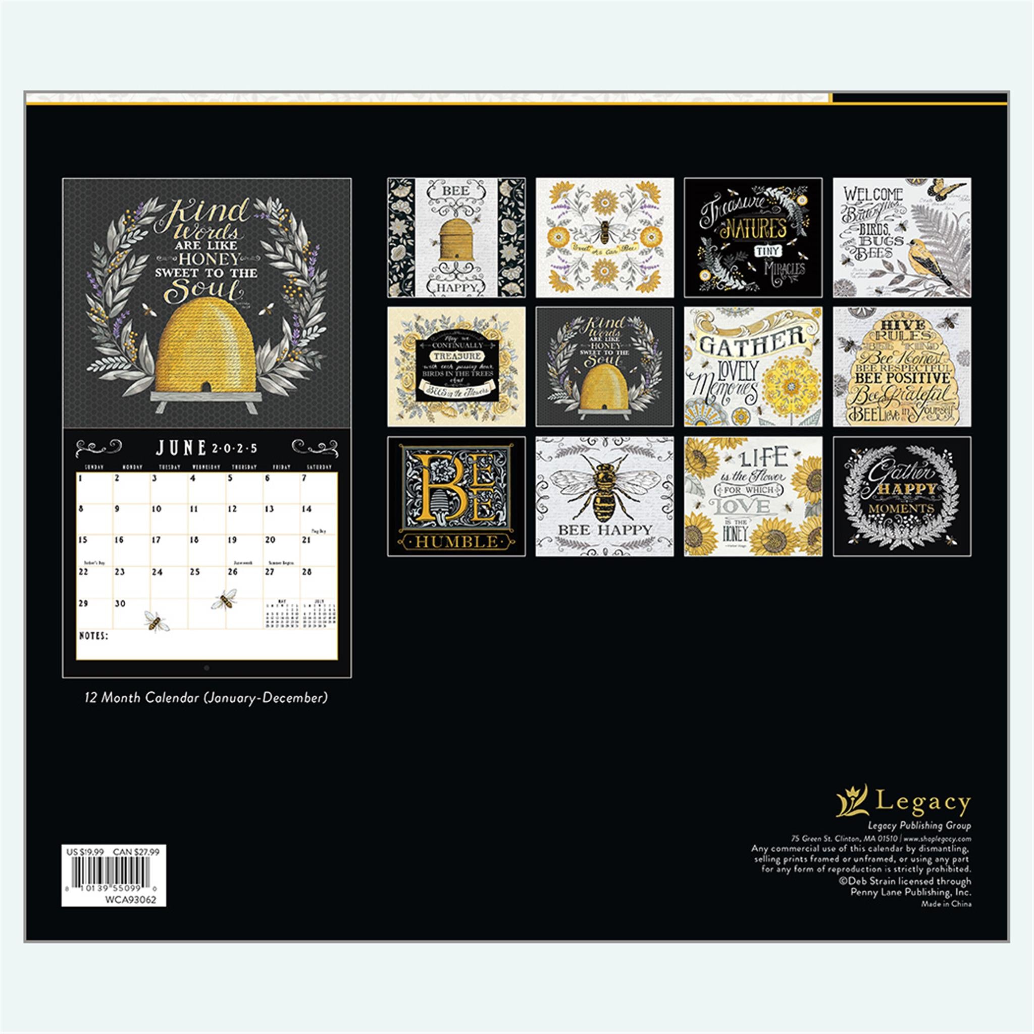 Beeutiful Life Wall 2025 Calendar - Online Exclusive