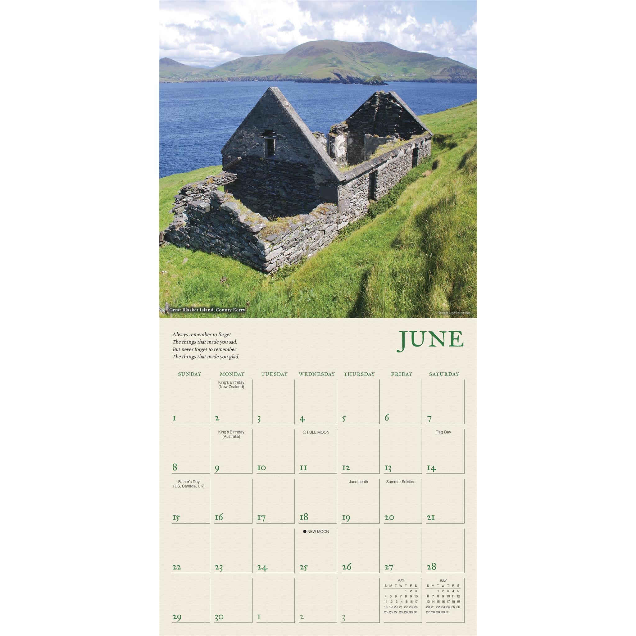 Spirit Of Ireland Wall 2025 Calendar