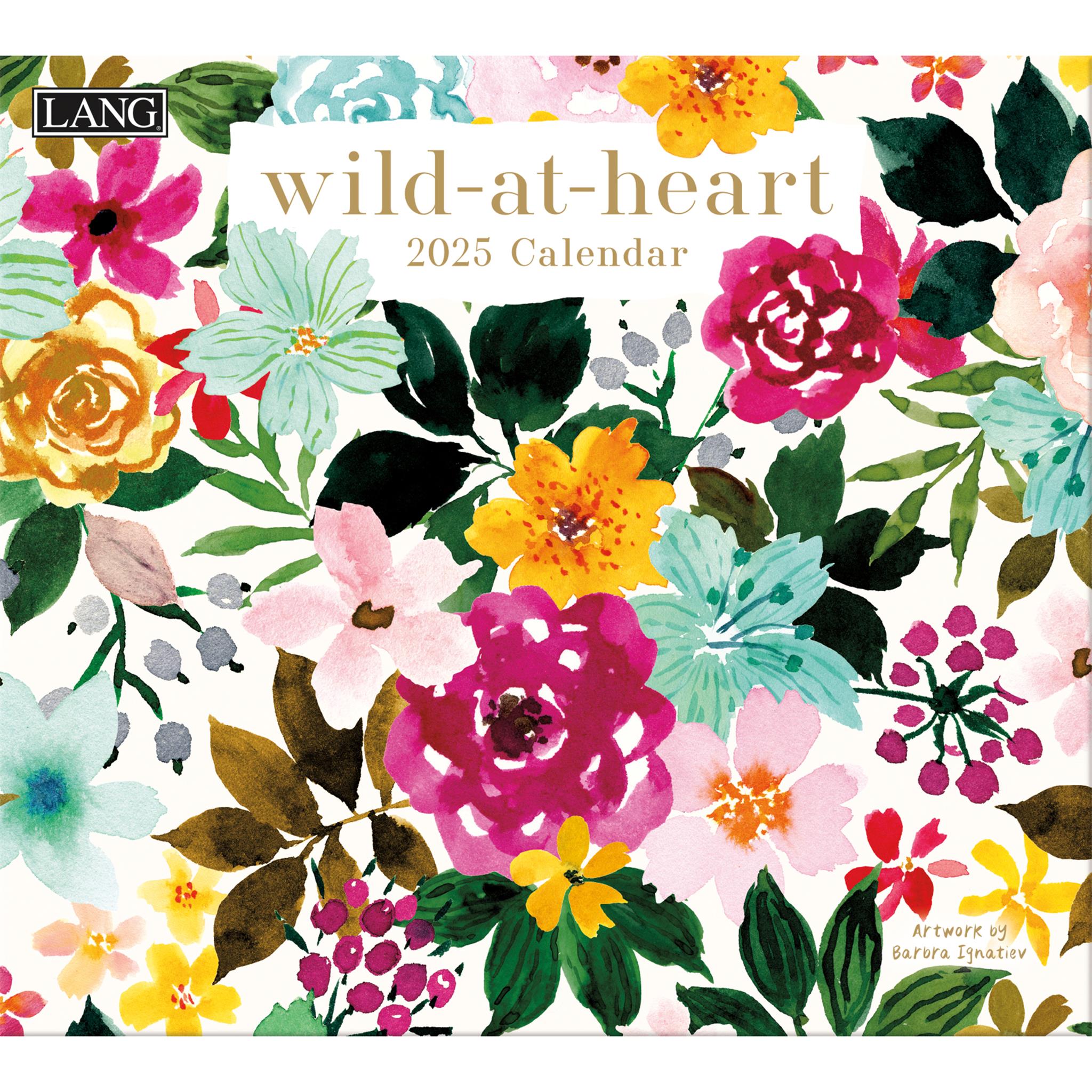 Wild At Heart Wall 2025 Calendar