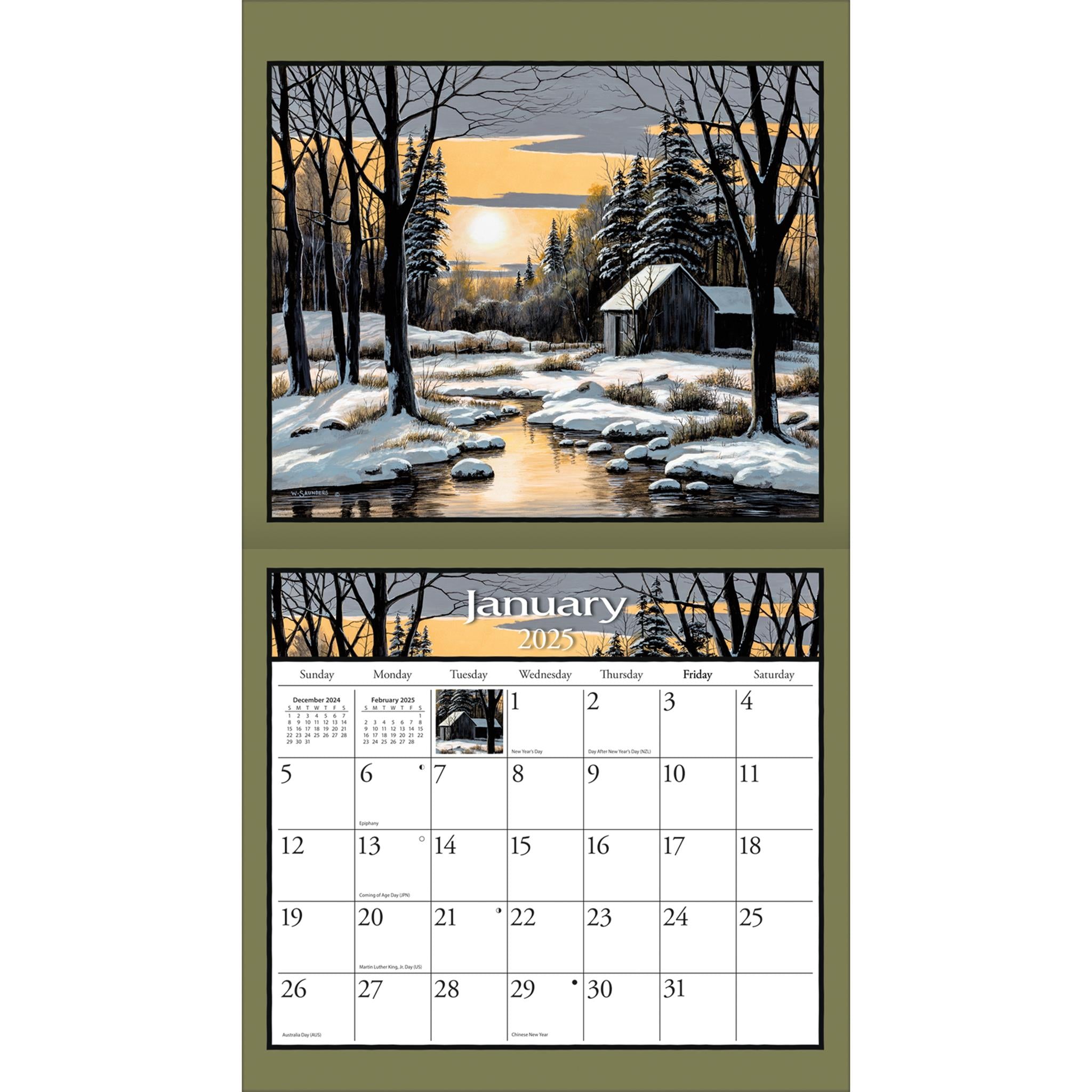 Lure Of The Outdoors Special Edition with Print Wall 2025 Calendar