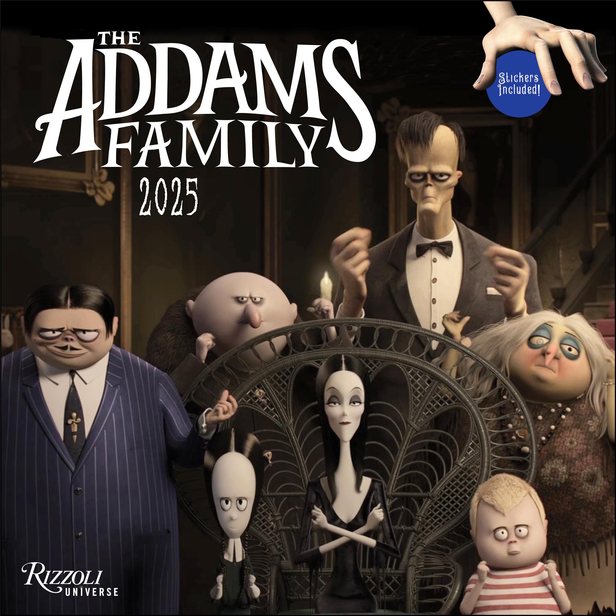 Addams Family Wall 2025 Calendar - Online Exclusive