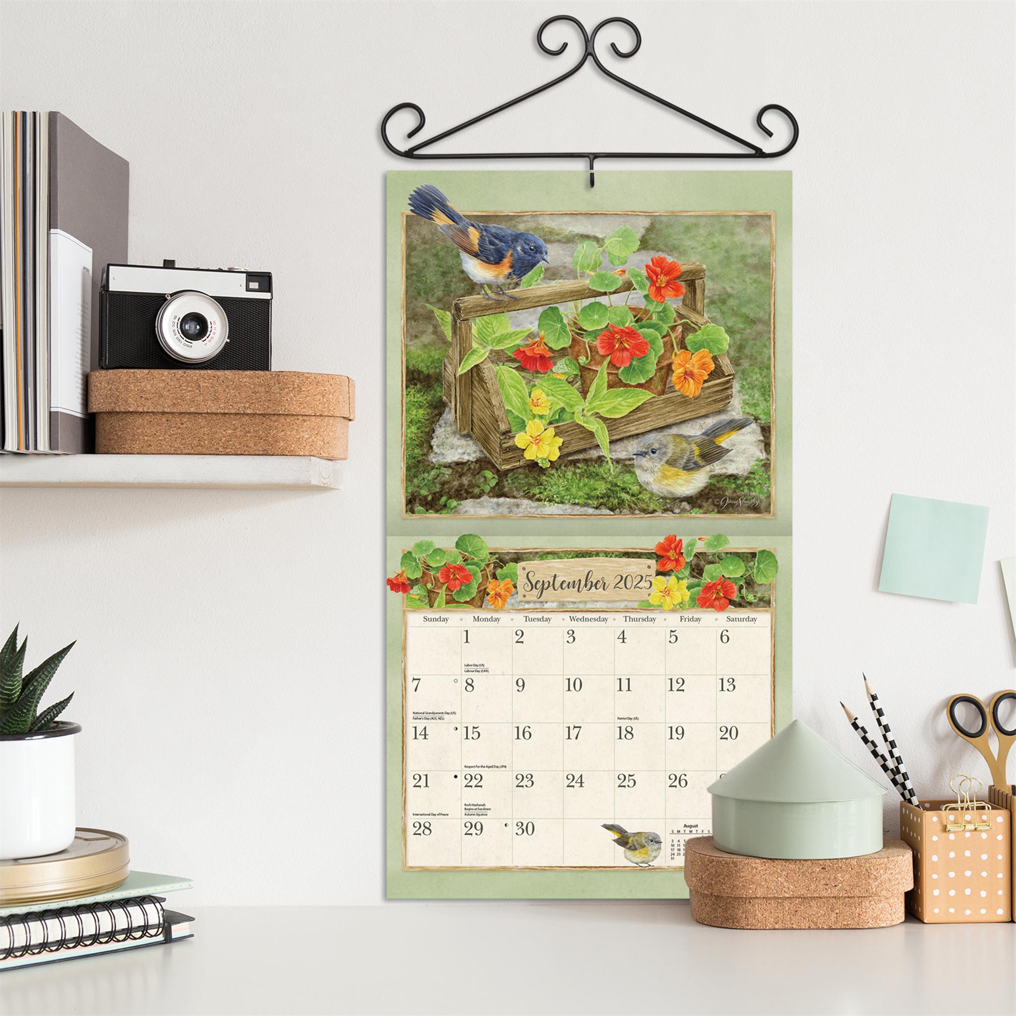 Birds In The Garden Wall 2025 Calendar - Online Exclusive