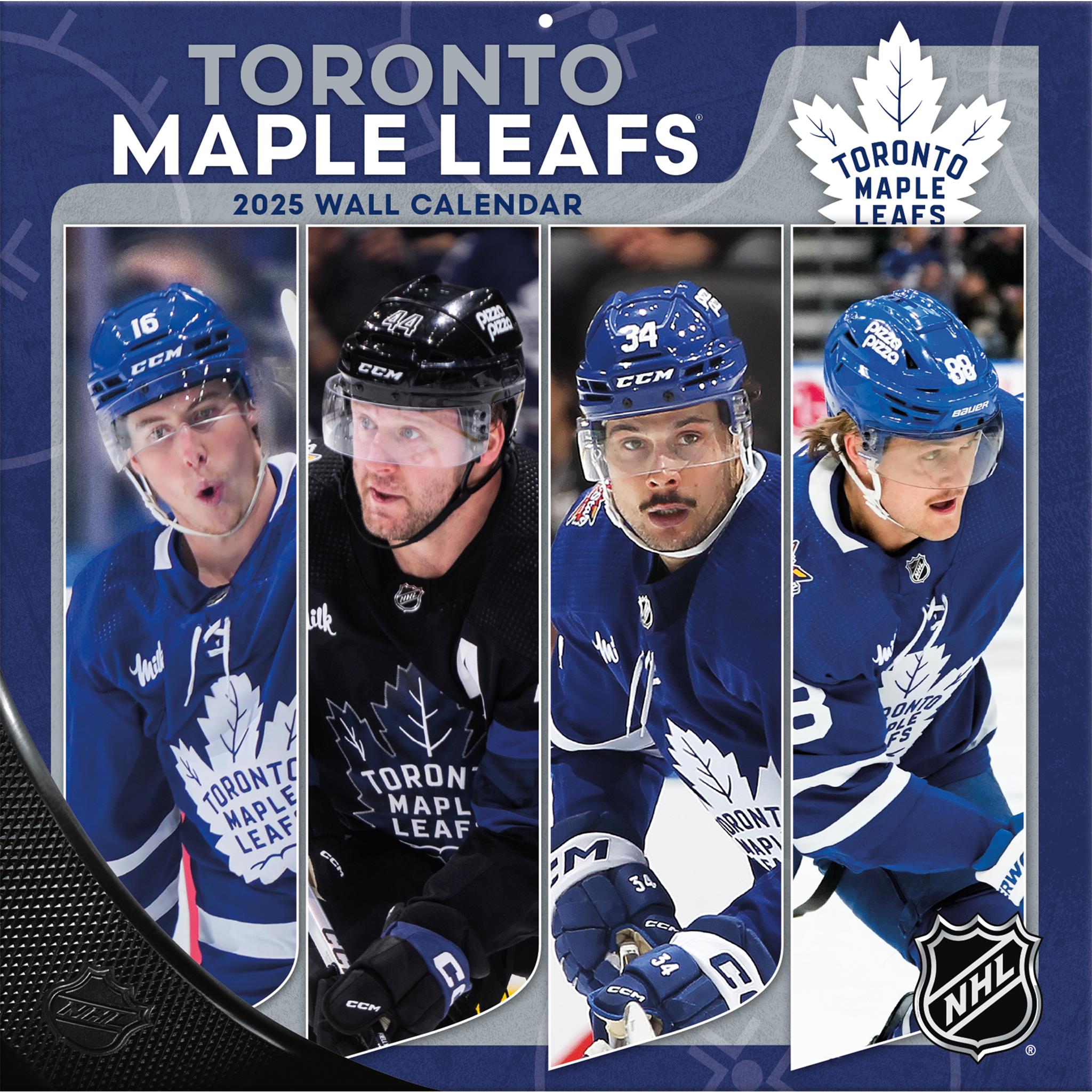 NHL Toronto Maple Leafs Wall 2025 Calendar