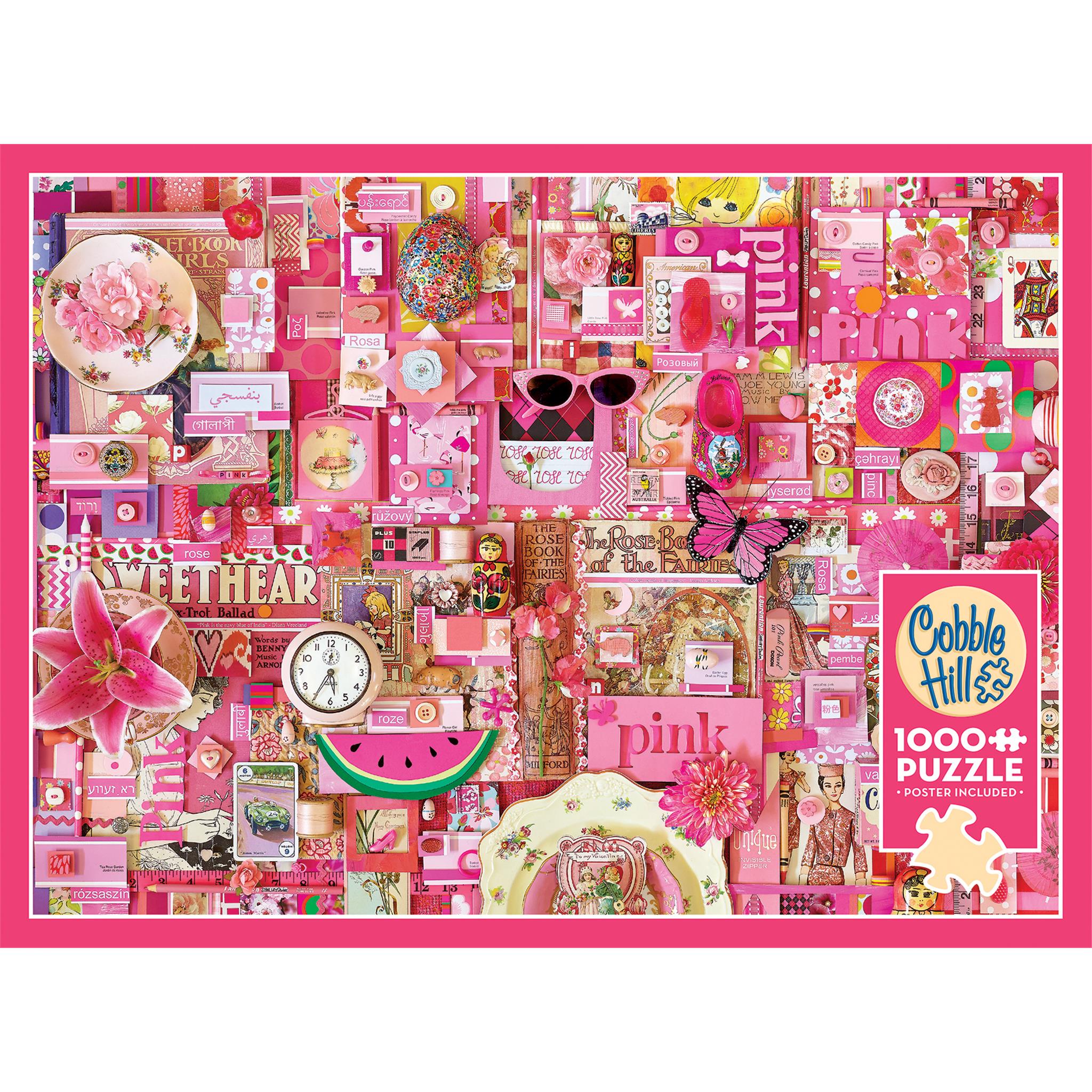 Pink 1000 Piece Puzzle Cobble Hill