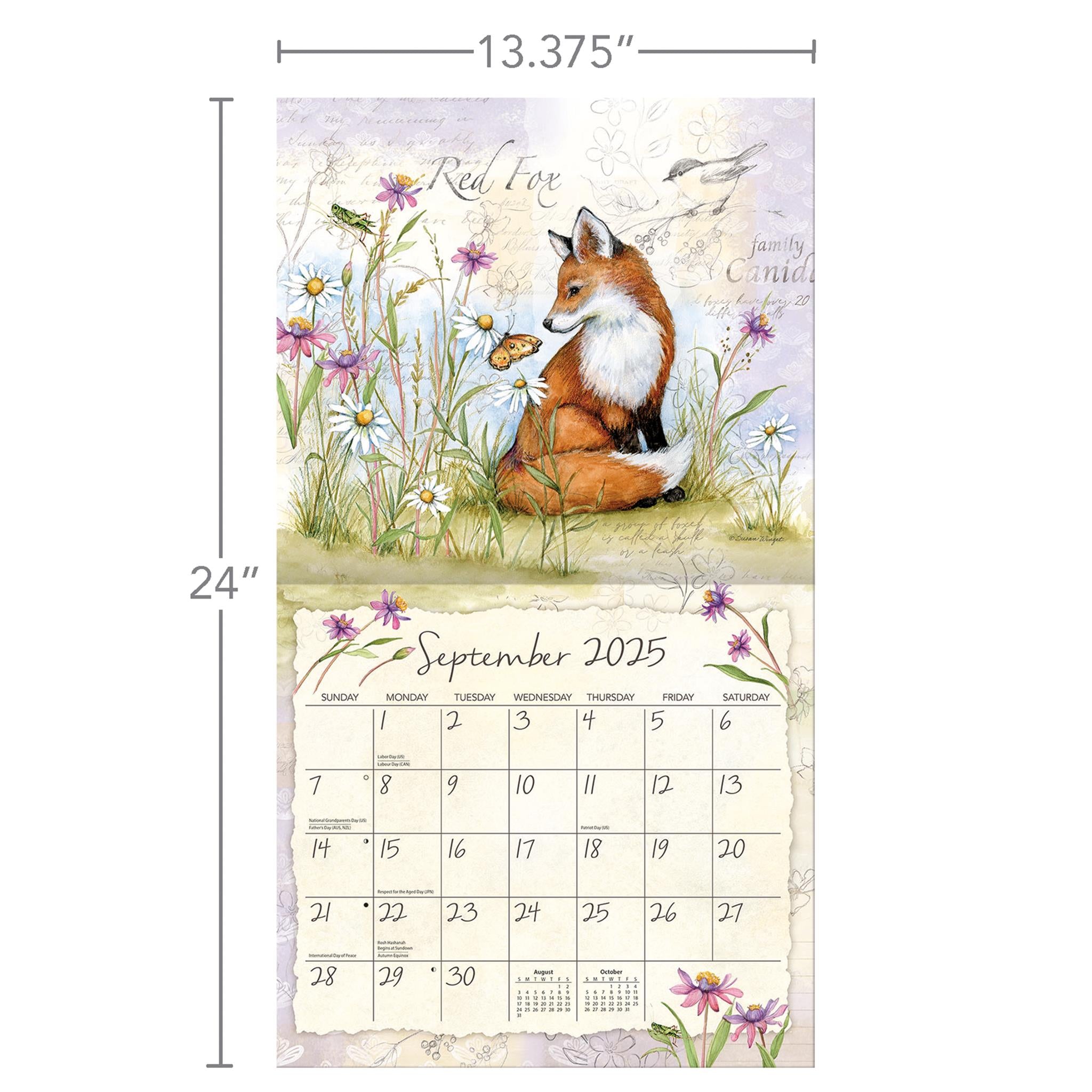 Field Guide Wall 2025 Calendar