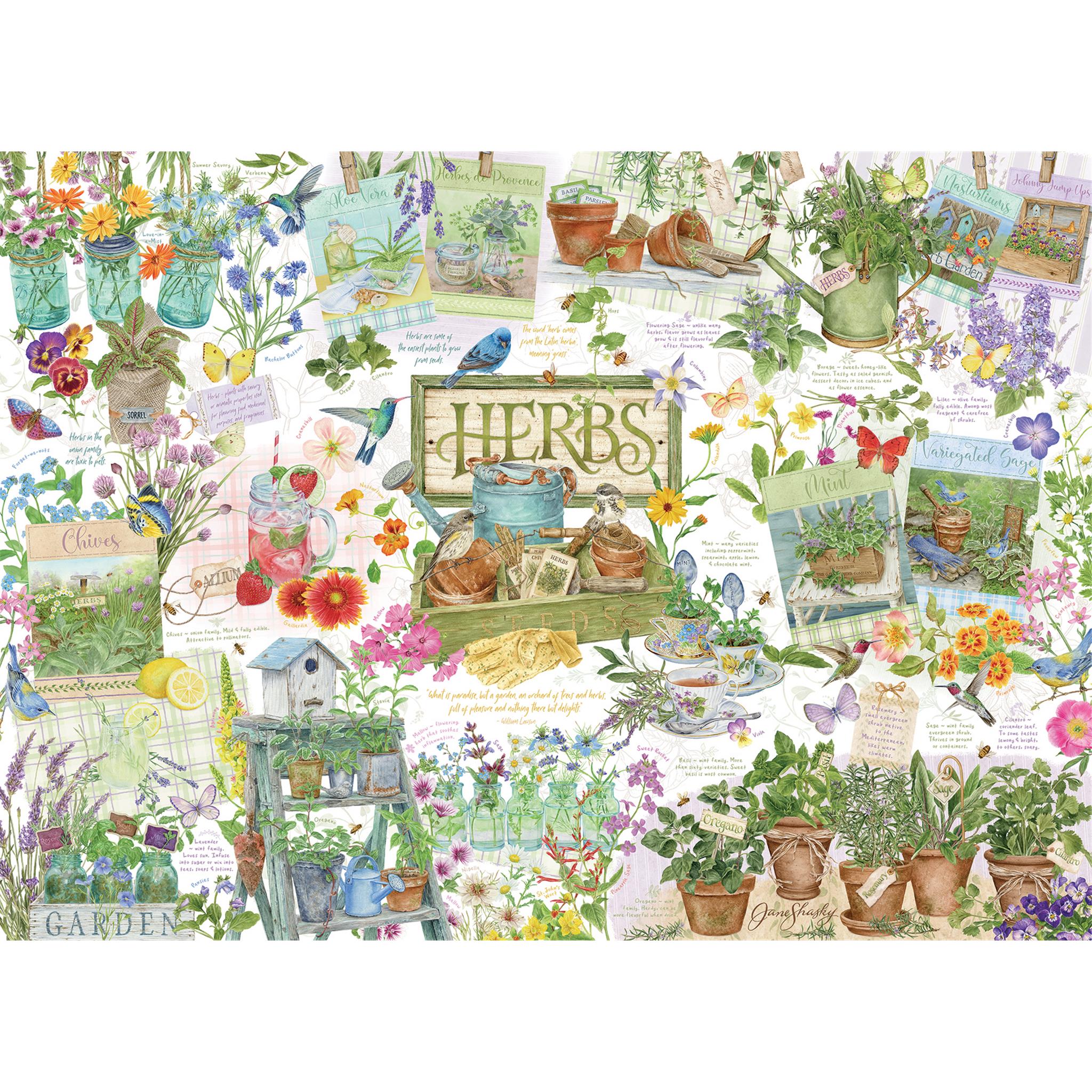 Herb Garden 1000 Piece Puzzle Cobble Hill