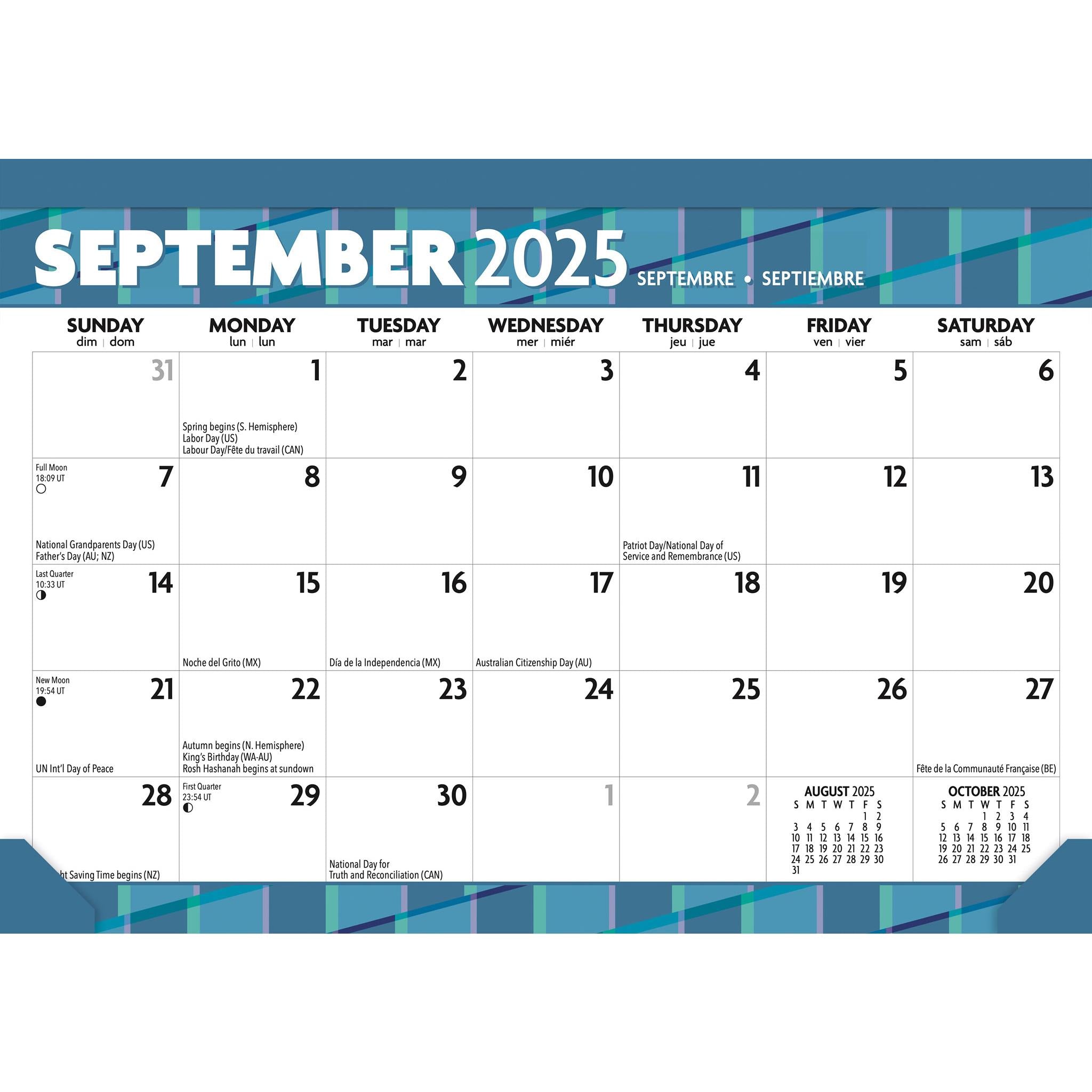 Large Print Desk Pad 2025 Calendar