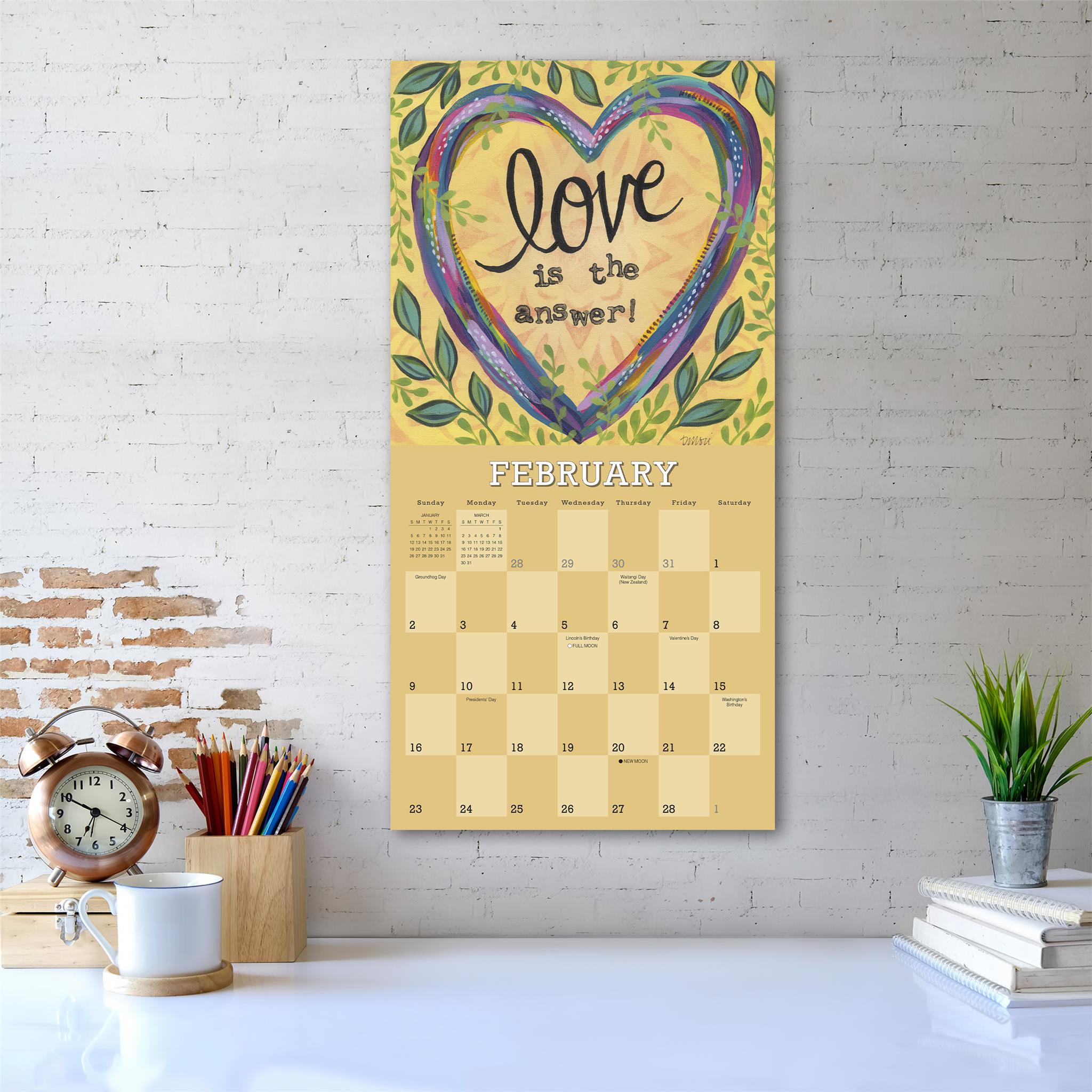 Year Of Hope And Inspiration Wall 2025 Calendar