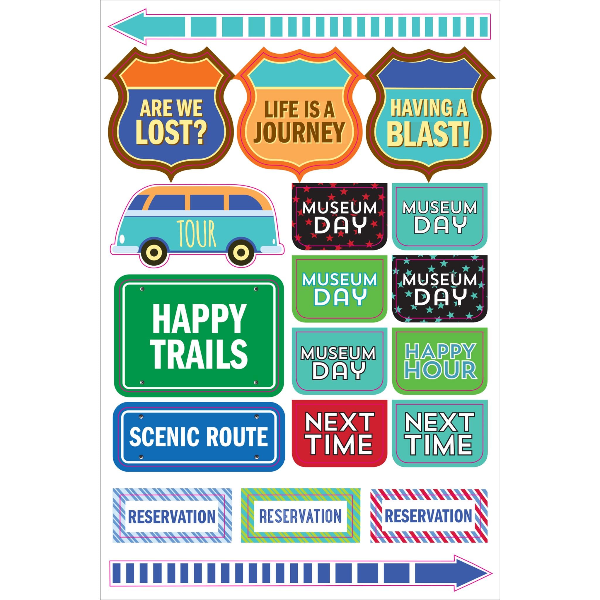 Travel Planner Stickers