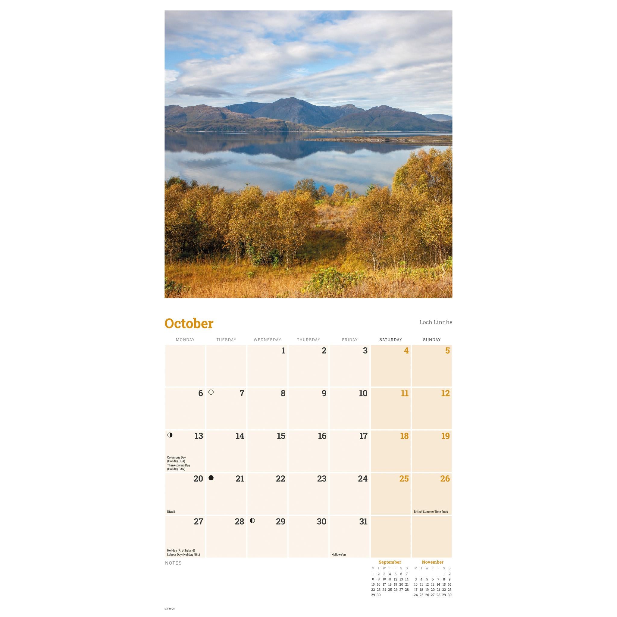 Scotland Mini 2025 Calendar