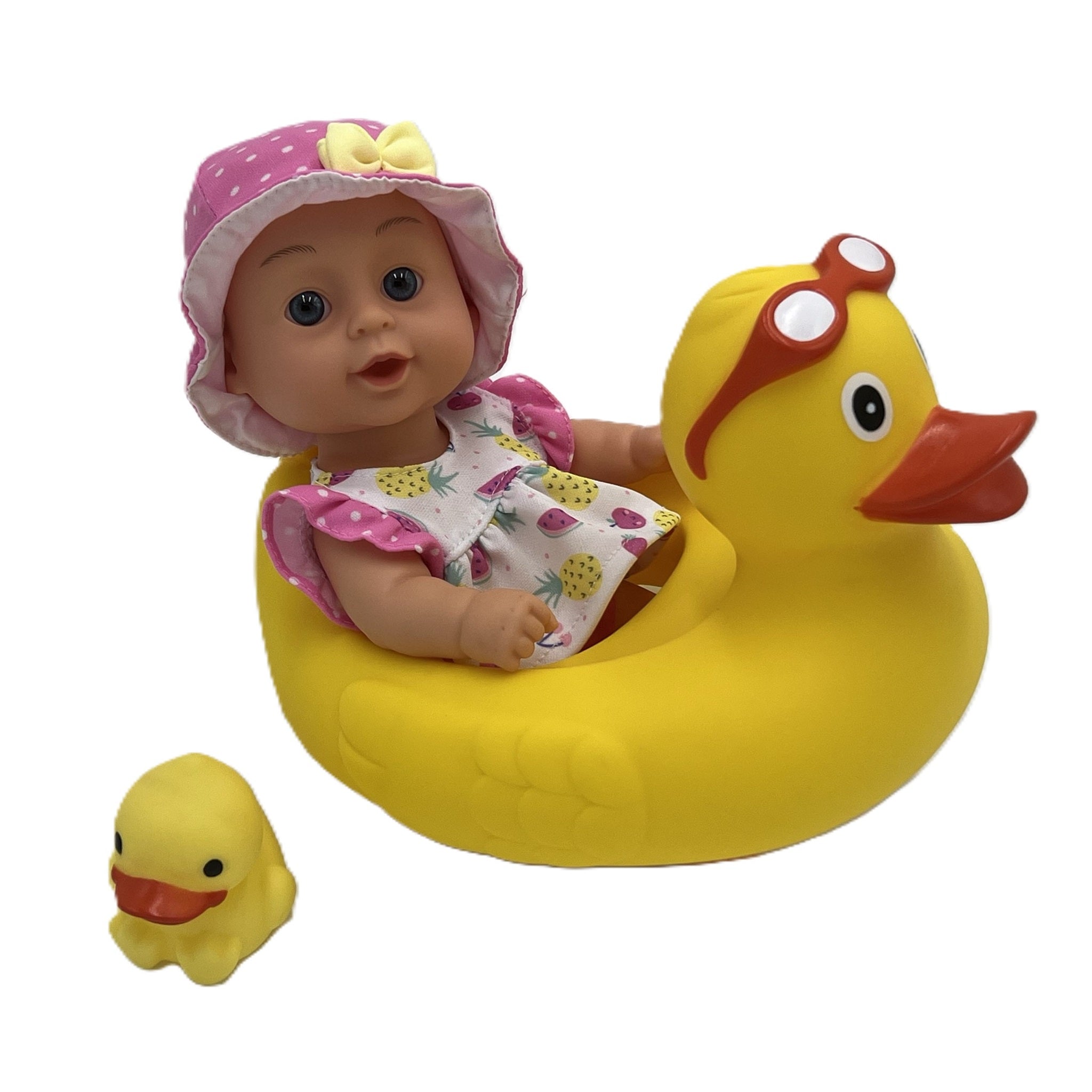 Bath Time 10in Baby Doll with Assorted Floaties