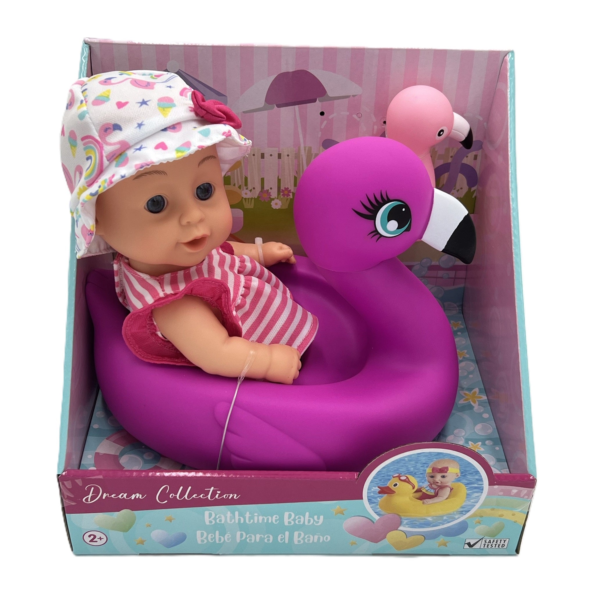 Bath Time 10in Baby Doll with Assorted Floaties