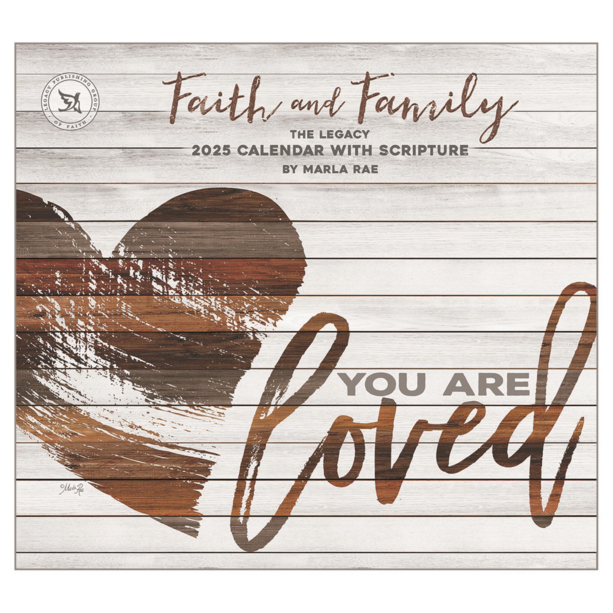 Faith And Family Wall 2025 Calendar - Online Exclusive