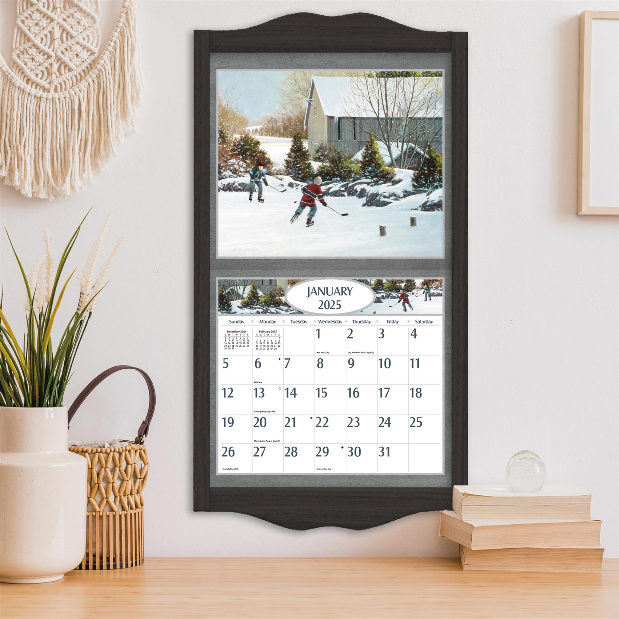 Hockey Hockey Hockey Wall 2025 Calendar