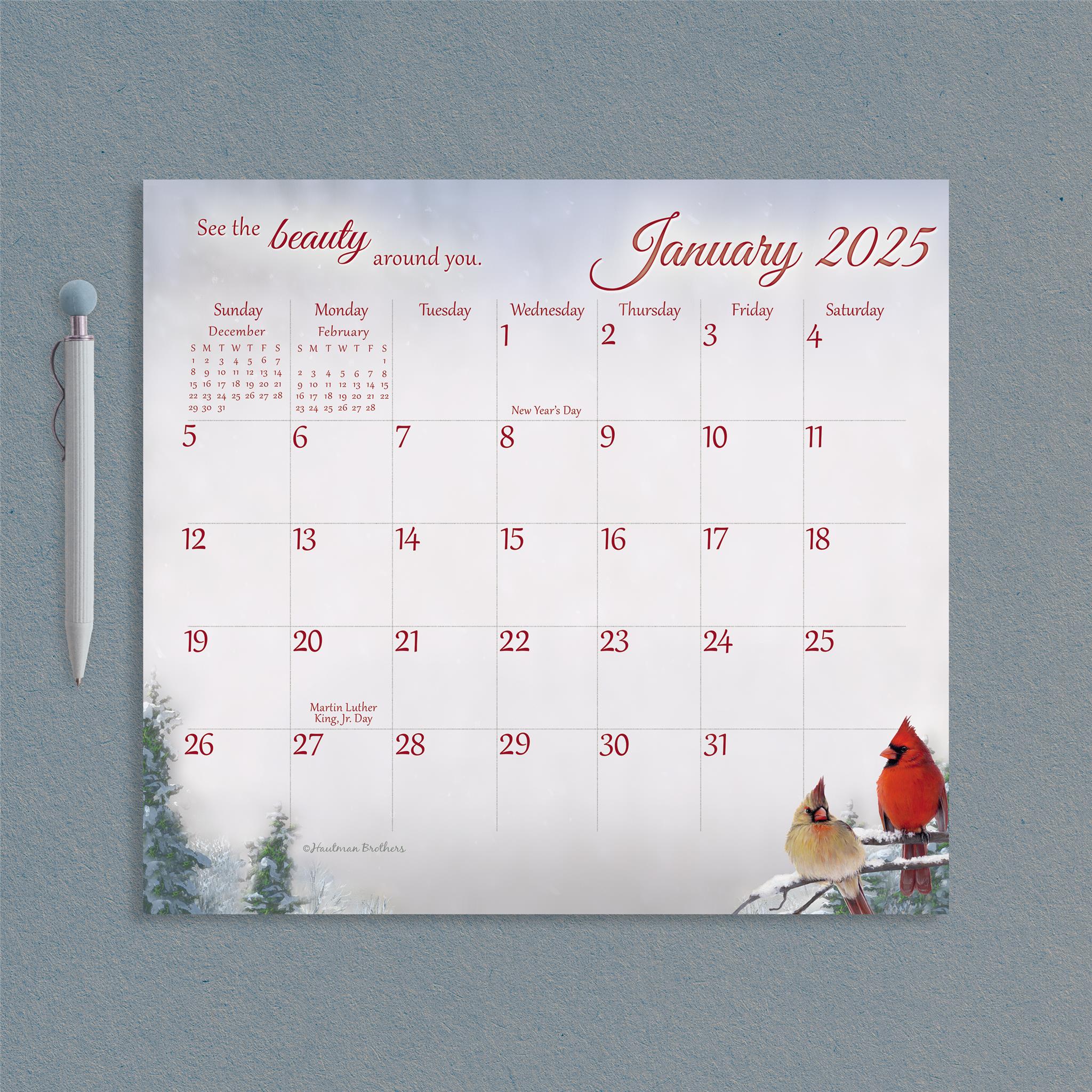 Songbirds Keepsake Special Edition Mini 2025 Calendar