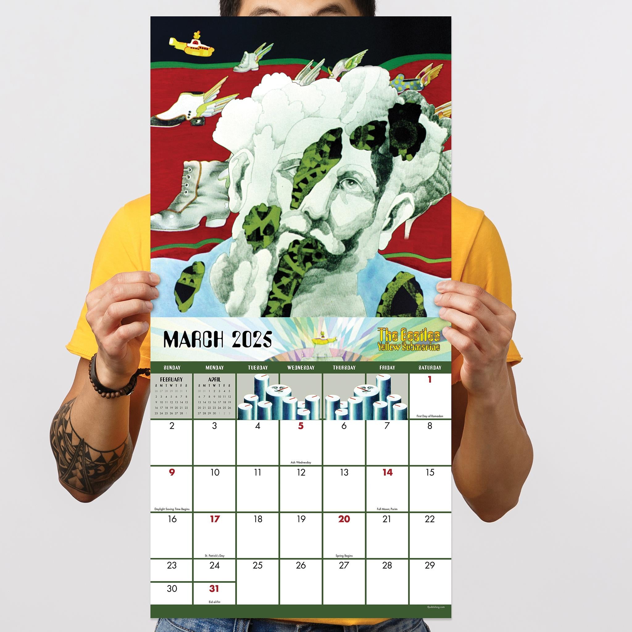 Beatles Yellow Submarine Wall 2025 Calendar - Online Exclusive