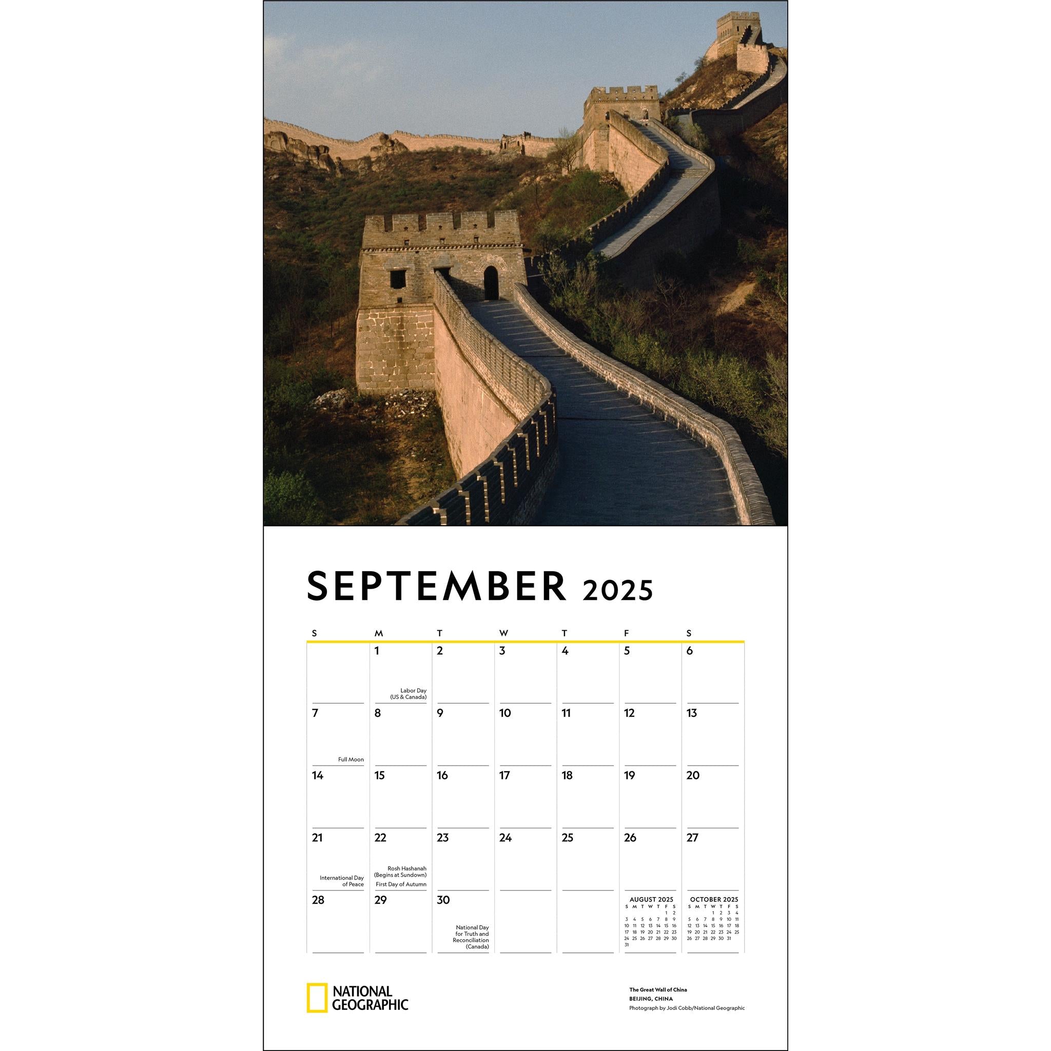 Journeys Of A Lifetime National Geographic Wall 2025 Calendar - Online Exclusive