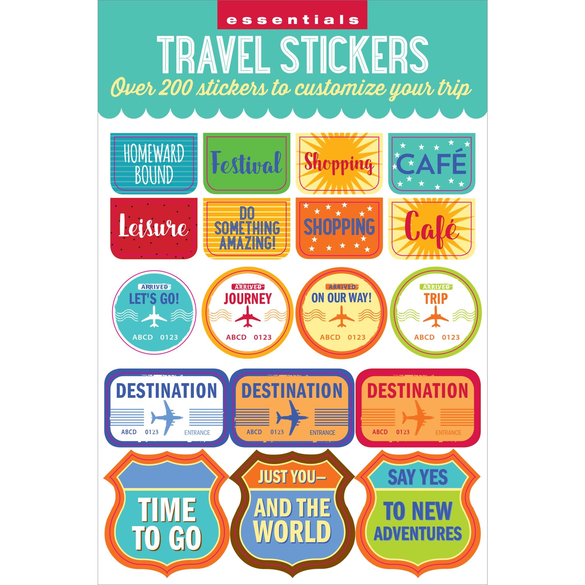 Travel Planner Stickers