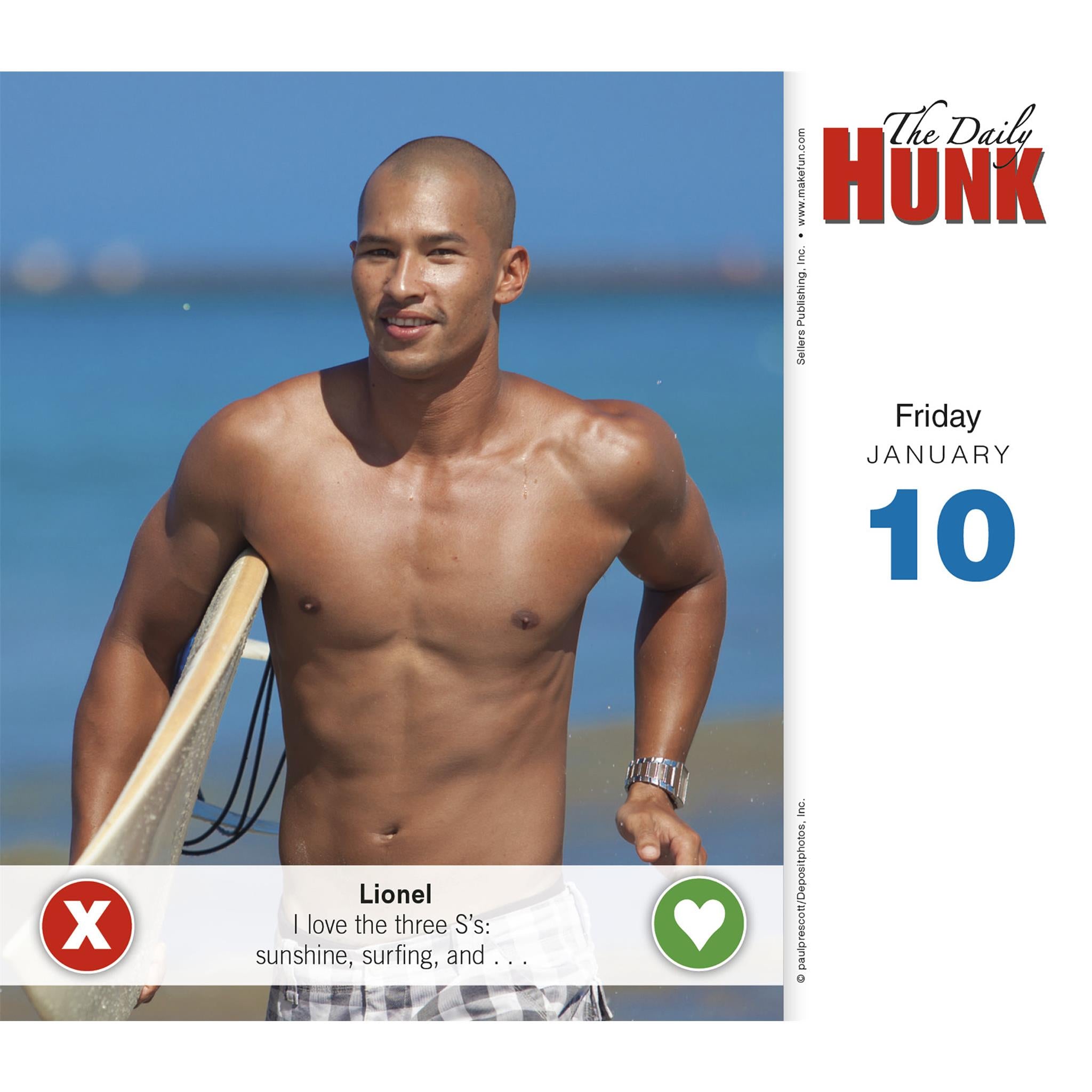 Daily Hunk Box 2025 Calendar