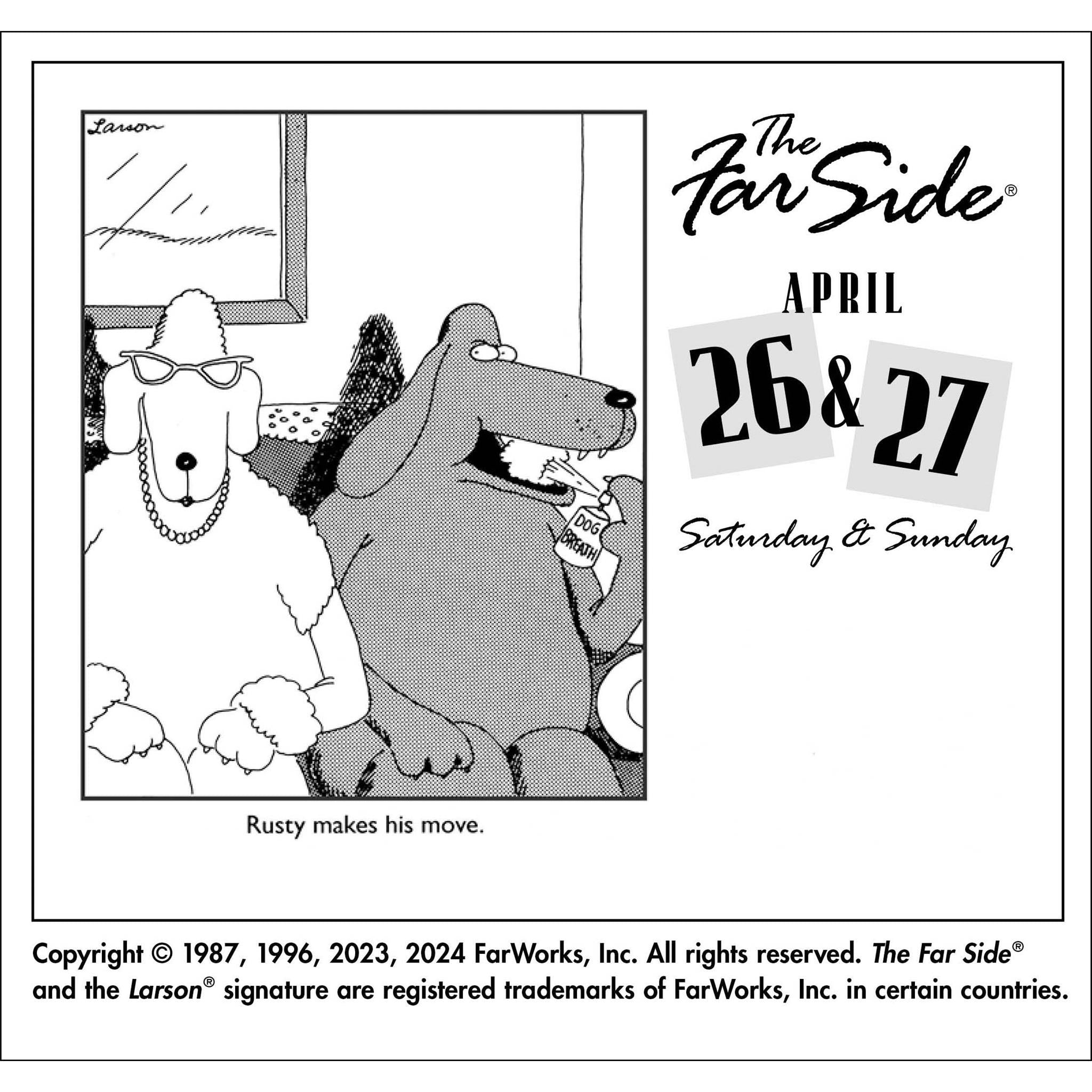 Far Side Off The Wall Box 2025 Calendar