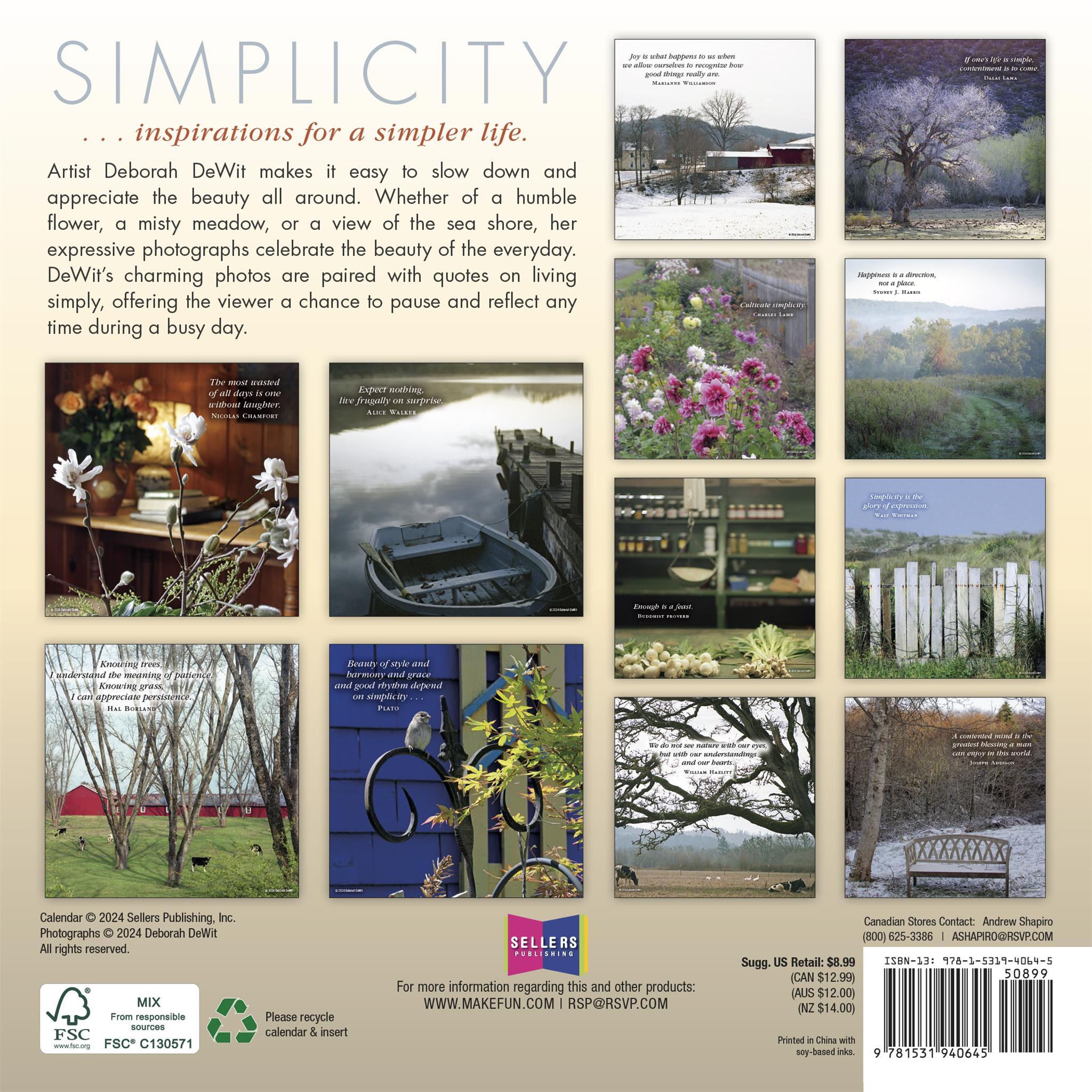 Simplicity Mini 2025 Calendar - Online Exclusive