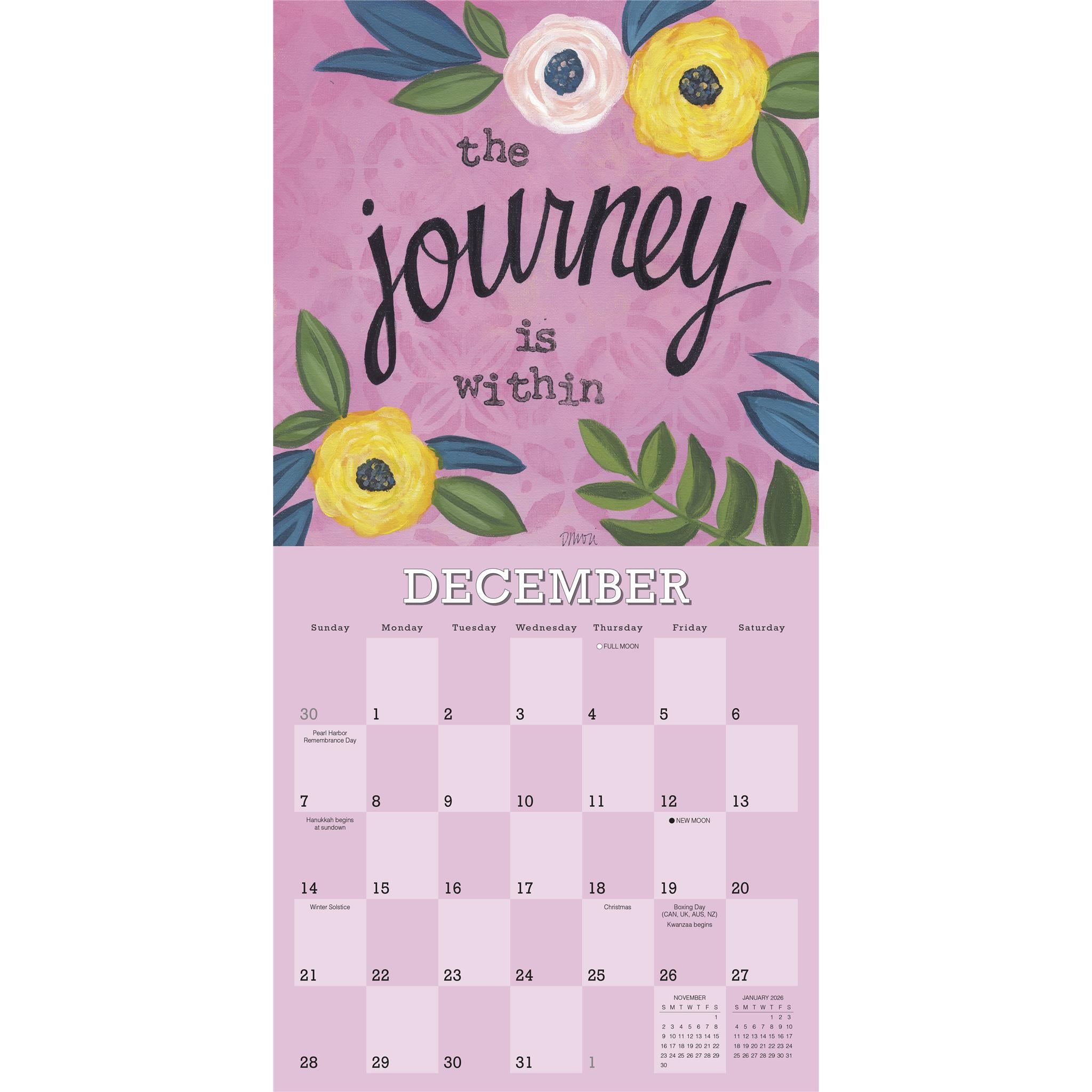 Year Of Hope And Inspiration Wall 2025 Calendar