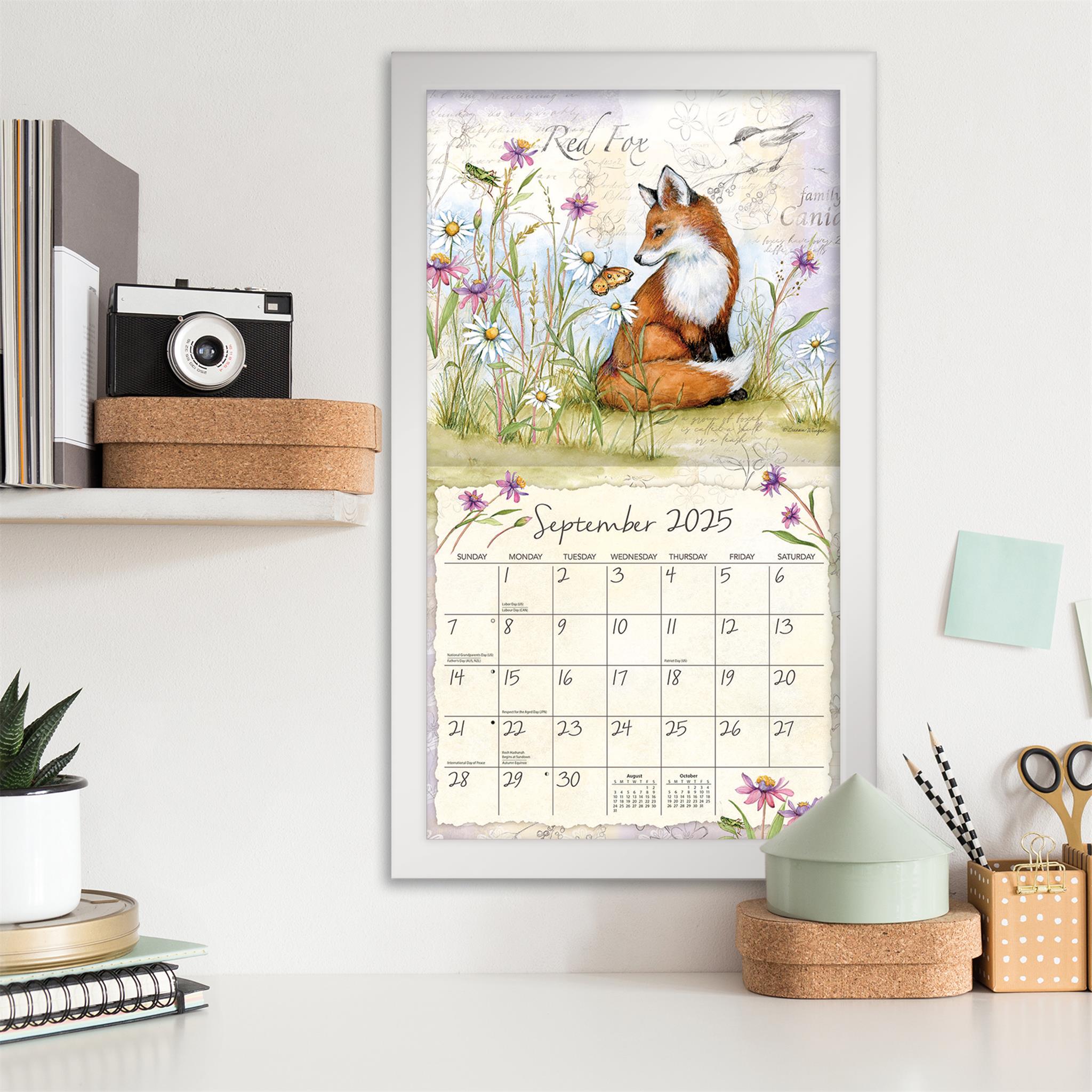 Field Guide Wall 2025 Calendar