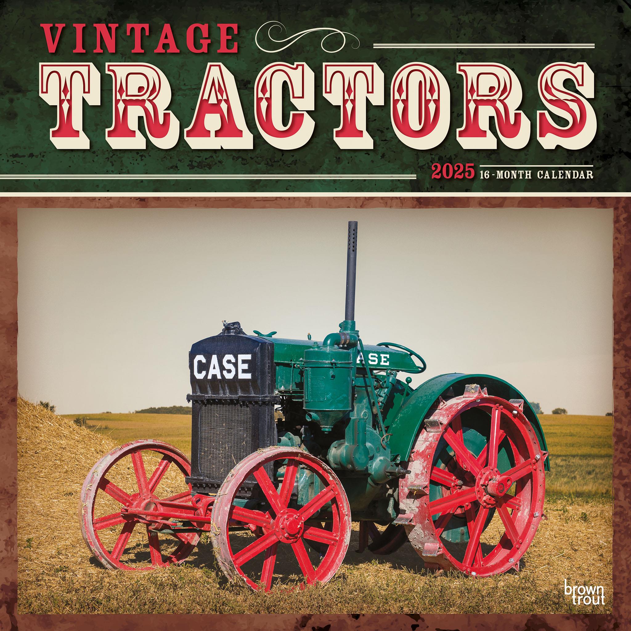 Vintage Tractors Wall 2025 Calendar - Online Exclusive