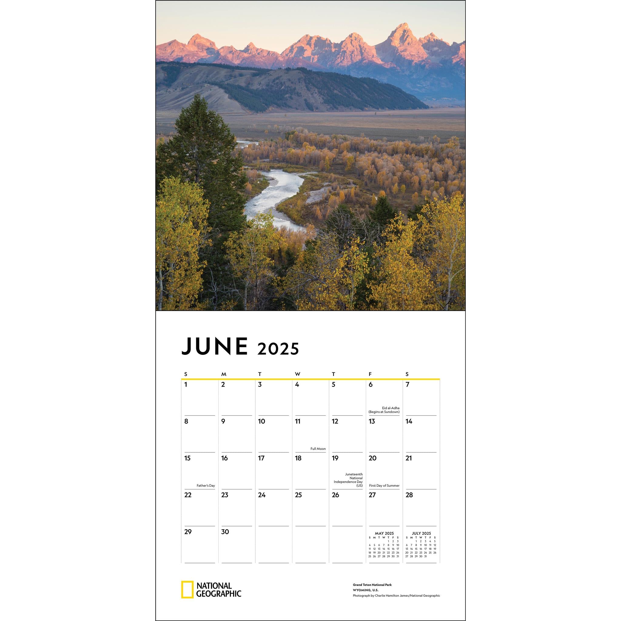 National Parks National Geographic Wall 2025 Calendar - Online Exclusive