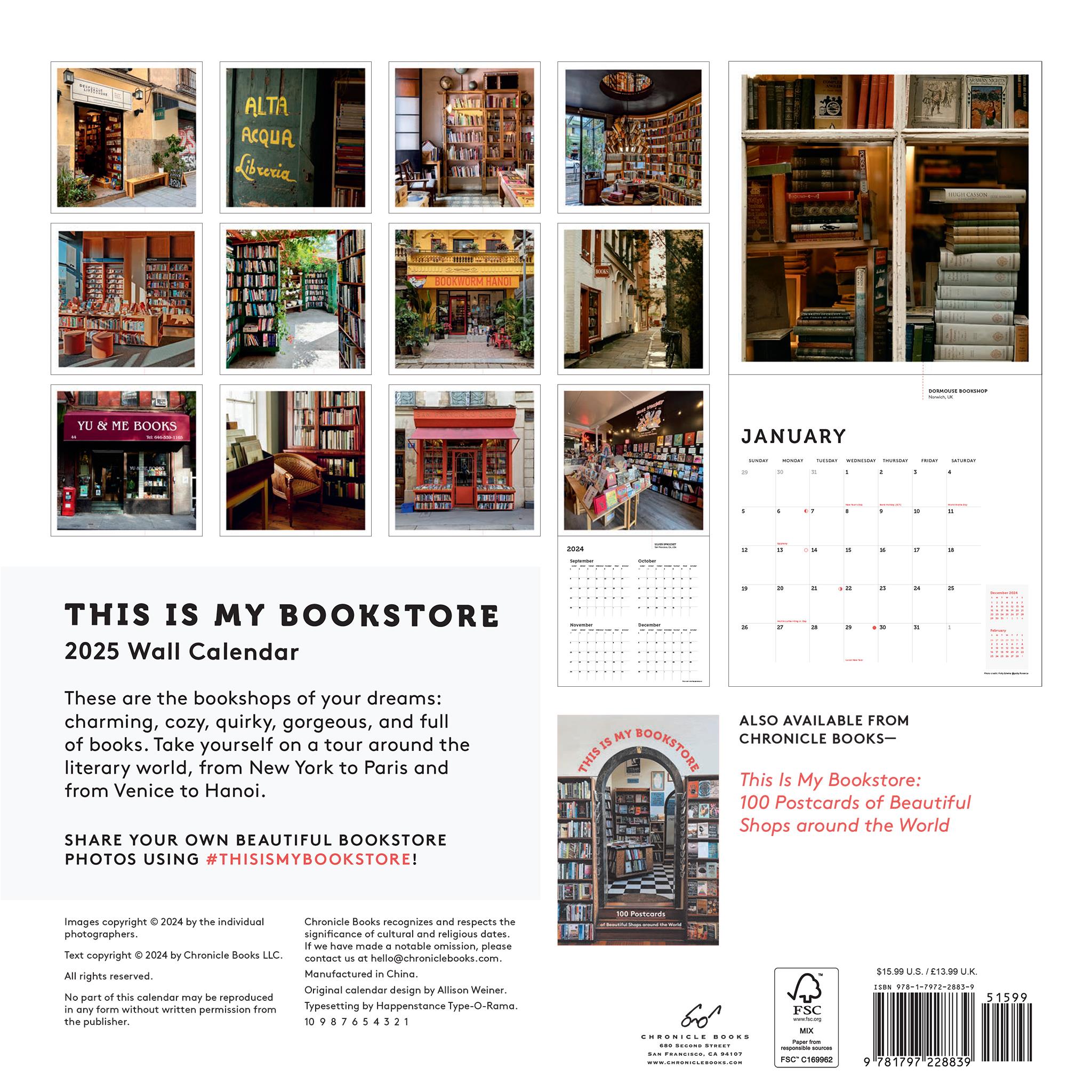 This Is My Bookstore Wall 2025 Calendar - Online Exclusive