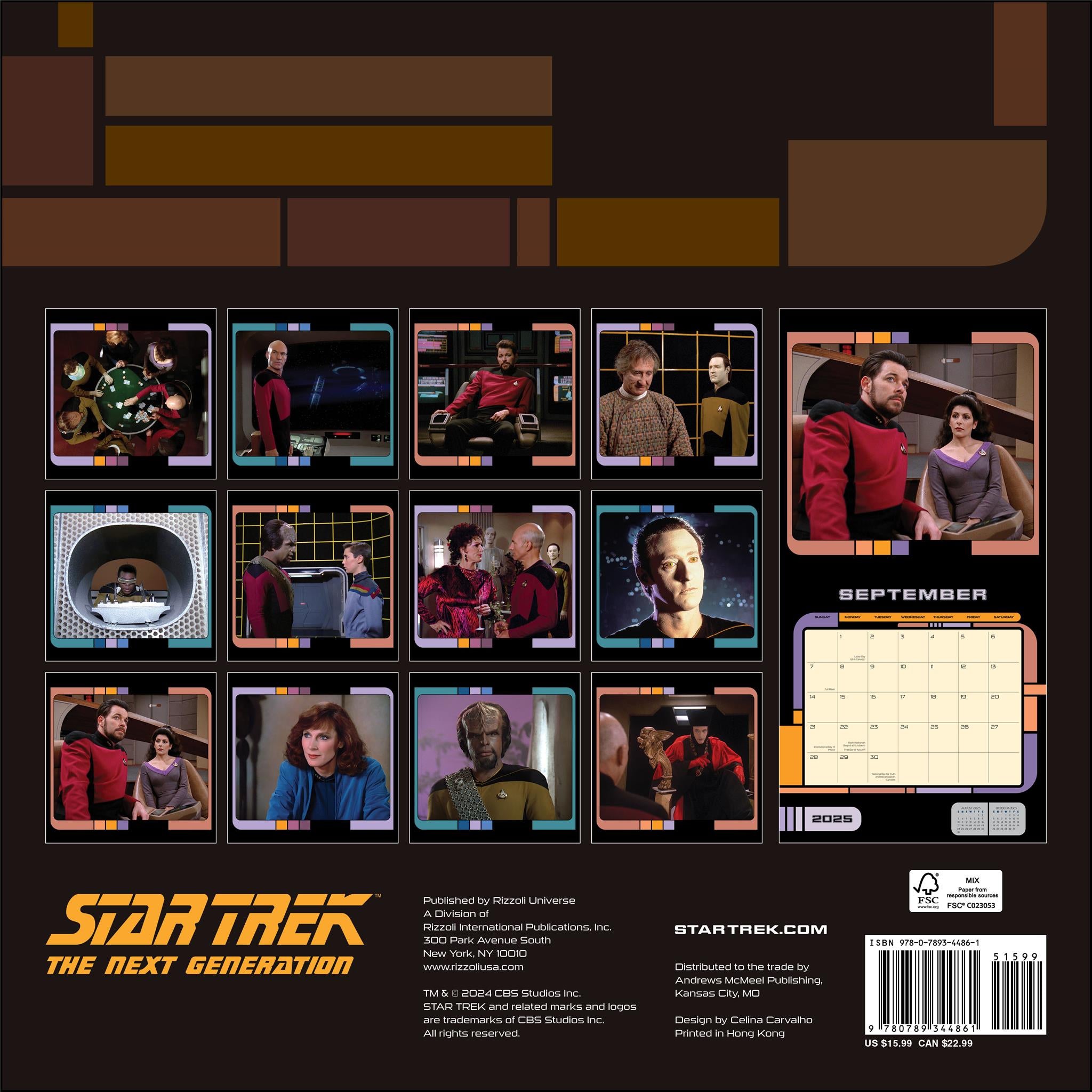 Star Trek The Next Generation Wall 2025 Calendar - Online Exclusive