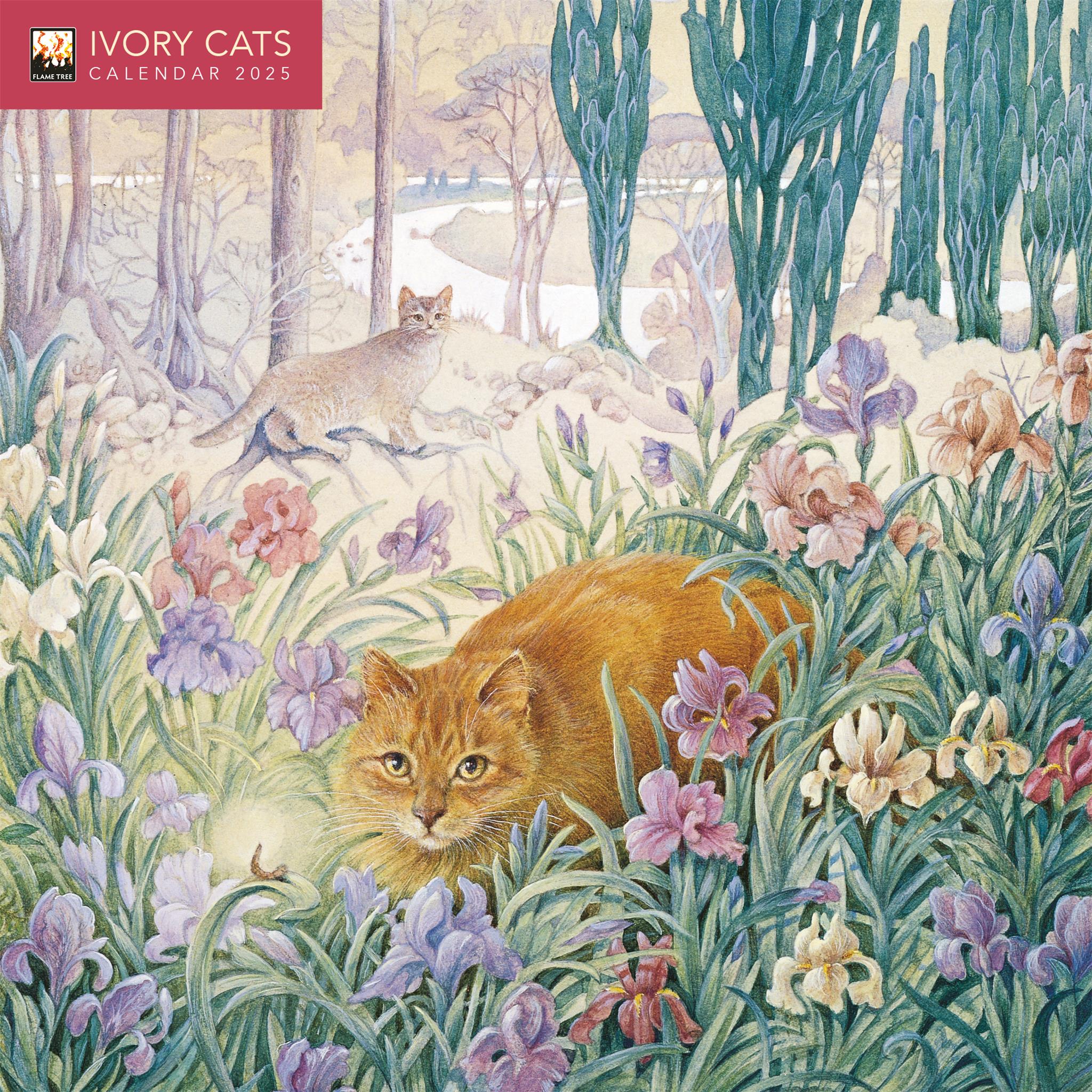 Ivory Cats Mini 2025 Calendar - Online Exclusive