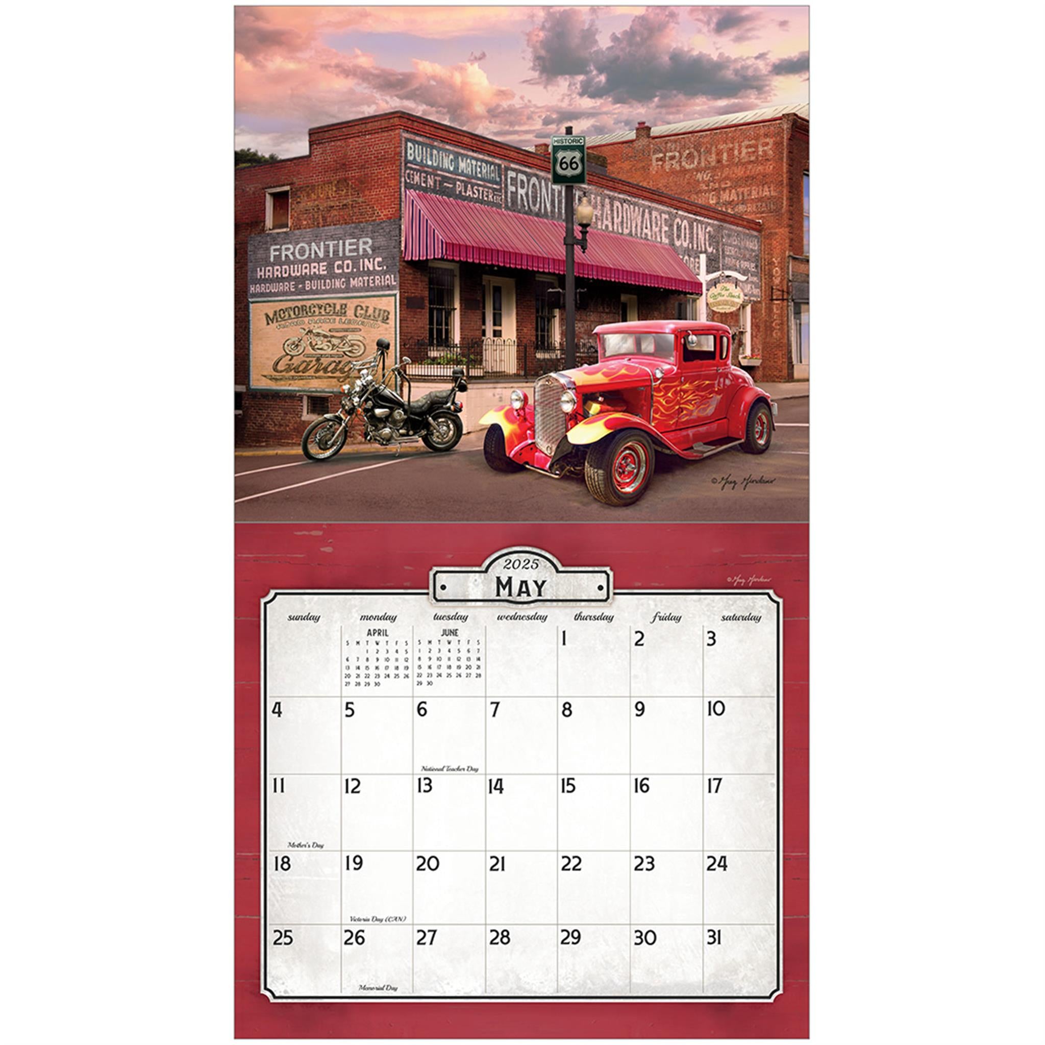 Nostalgic Main Street Wall 2025 Calendar - Online Exclusive