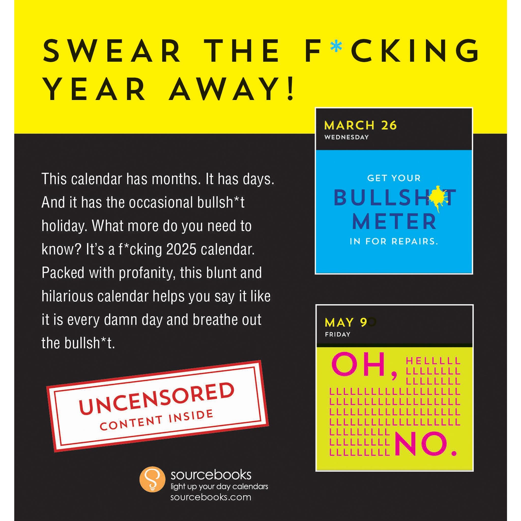 A Fucking Calendar Box 2025 Calendar