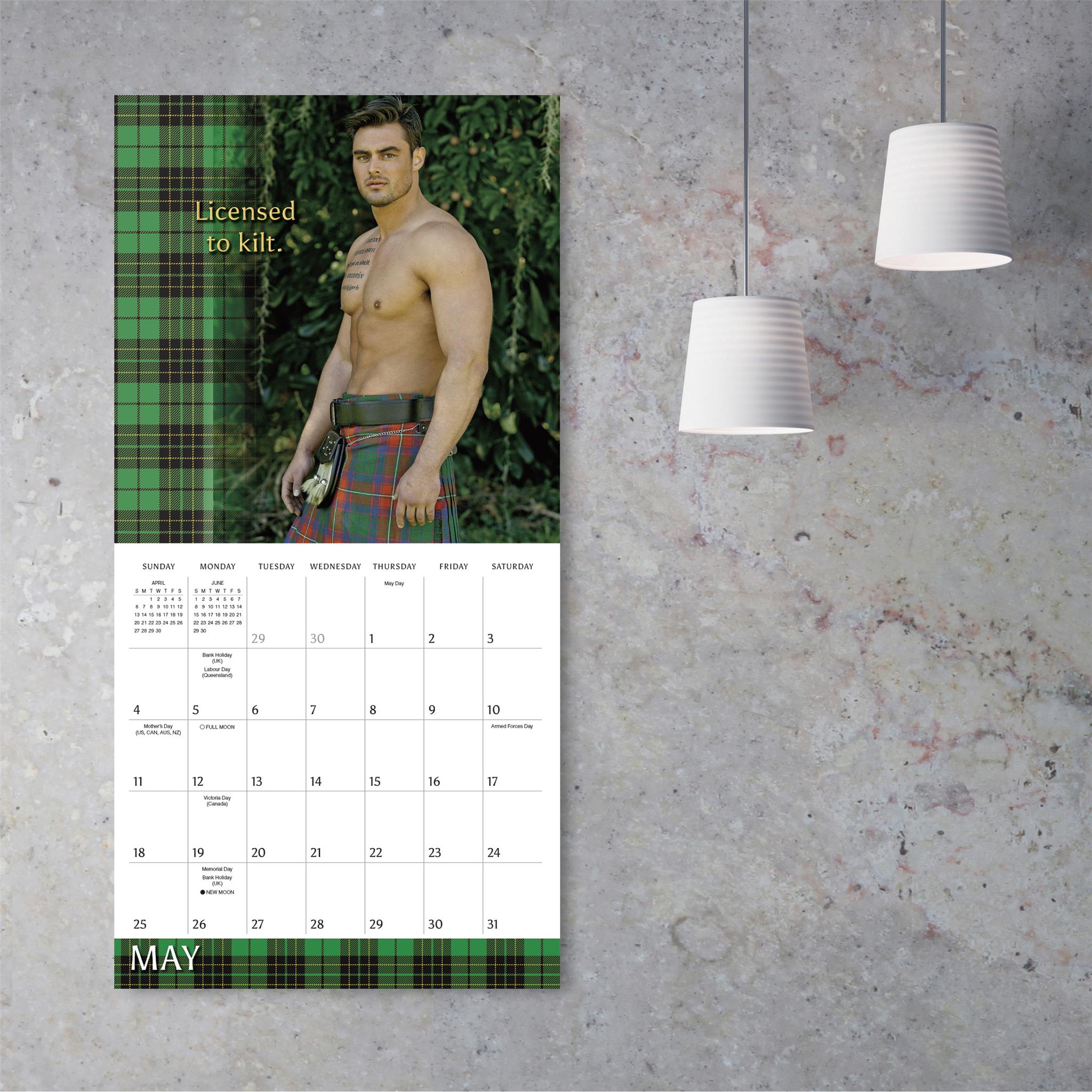 Kilty Pleasures Wall 2025 Calendar