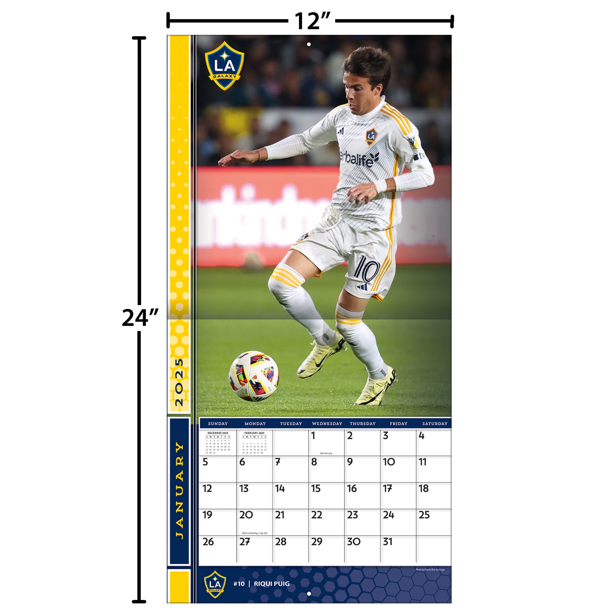 MLS LA Galaxy Wall 2025 Calendar - Online Exclusive